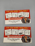 Vintage Reading Anthracite Coal Advertising Blotters – Wm. L. Vogt & Sons