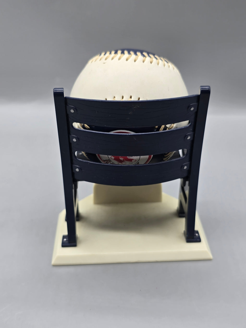 Boston Red Sox Collectible Logo Baseball w/ Stadium Seat Display Stand MLB Souvenir