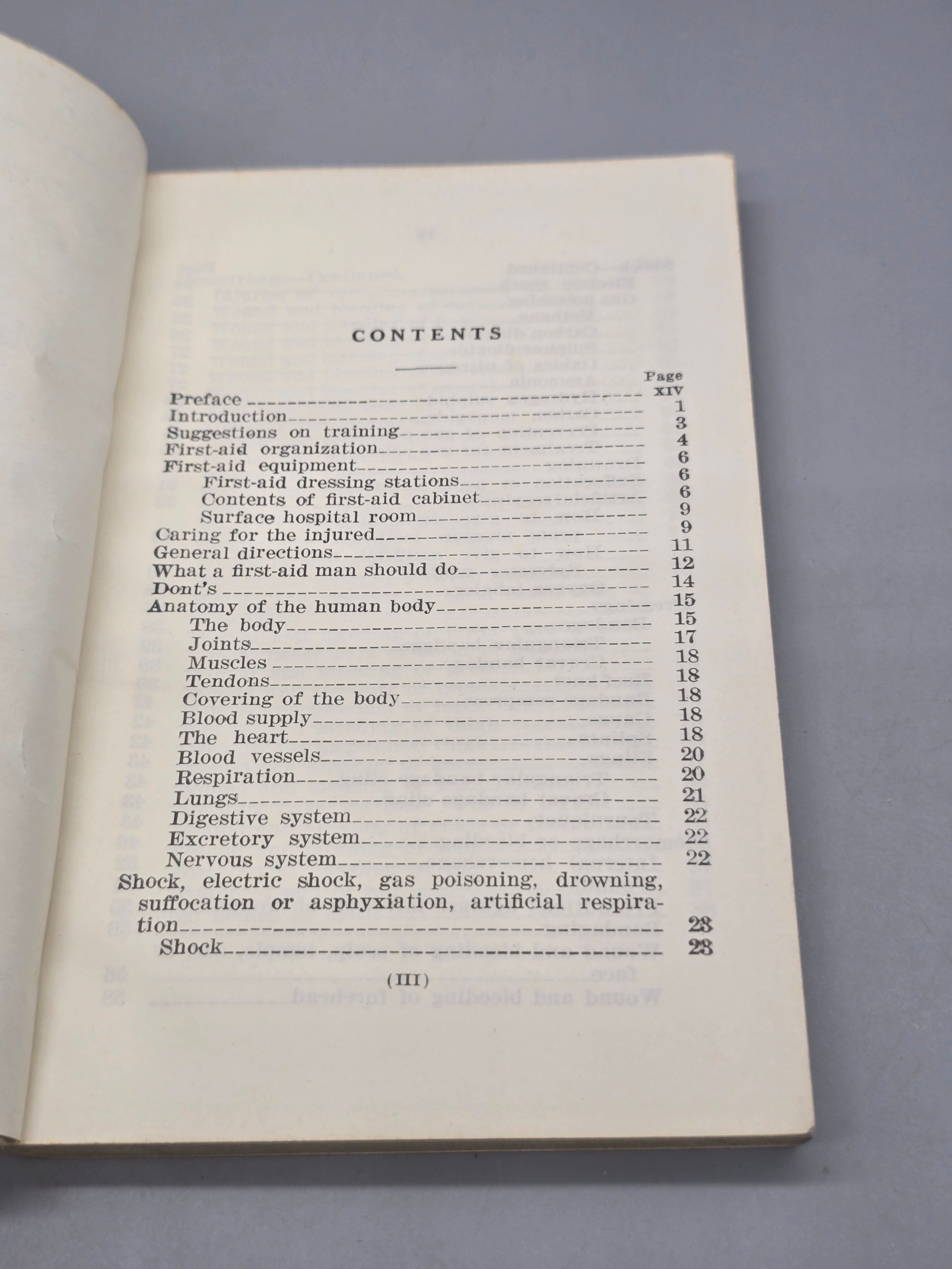 1935 Manual of First-Aid Instruction U.S. Bureau of Mines Vintage Government Handbook