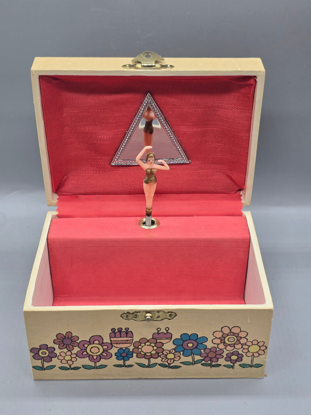 Vintage Jaymar Specialty Musical Jewelry Box Pink Elephant Ballerina Music Box Taiwan