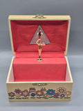 Vintage Jaymar Specialty Musical Jewelry Box Pink Elephant Ballerina Music Box Taiwan