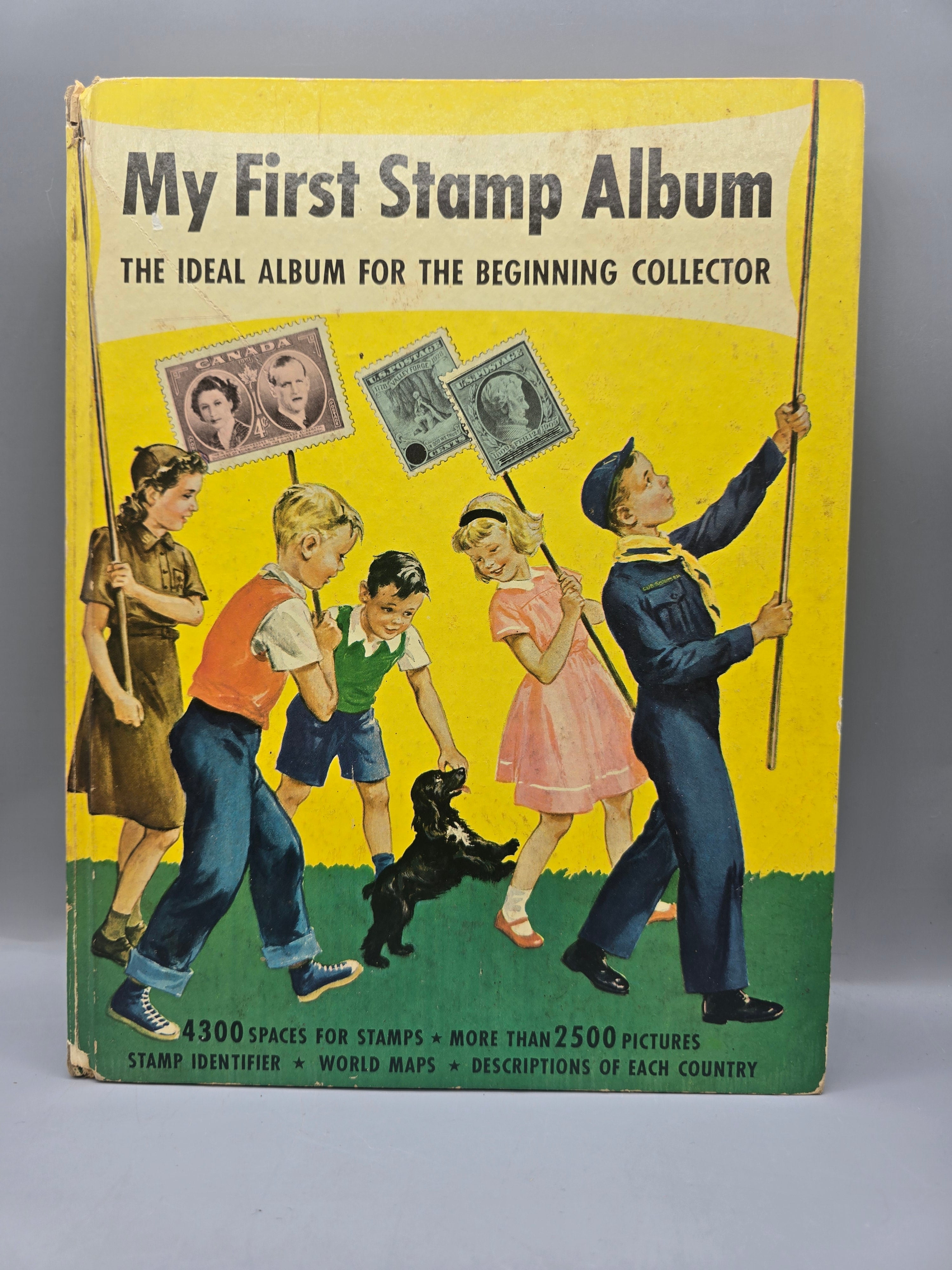1962 My First Stamp Album Minkus Publications Vintage Stamp Collector Book