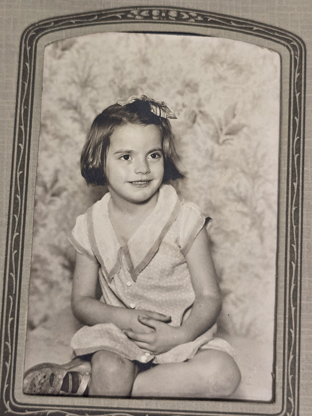 Title: Lot of 5 Vintage Black & White Photographs Military Family Children Portraits 1930s-1950s