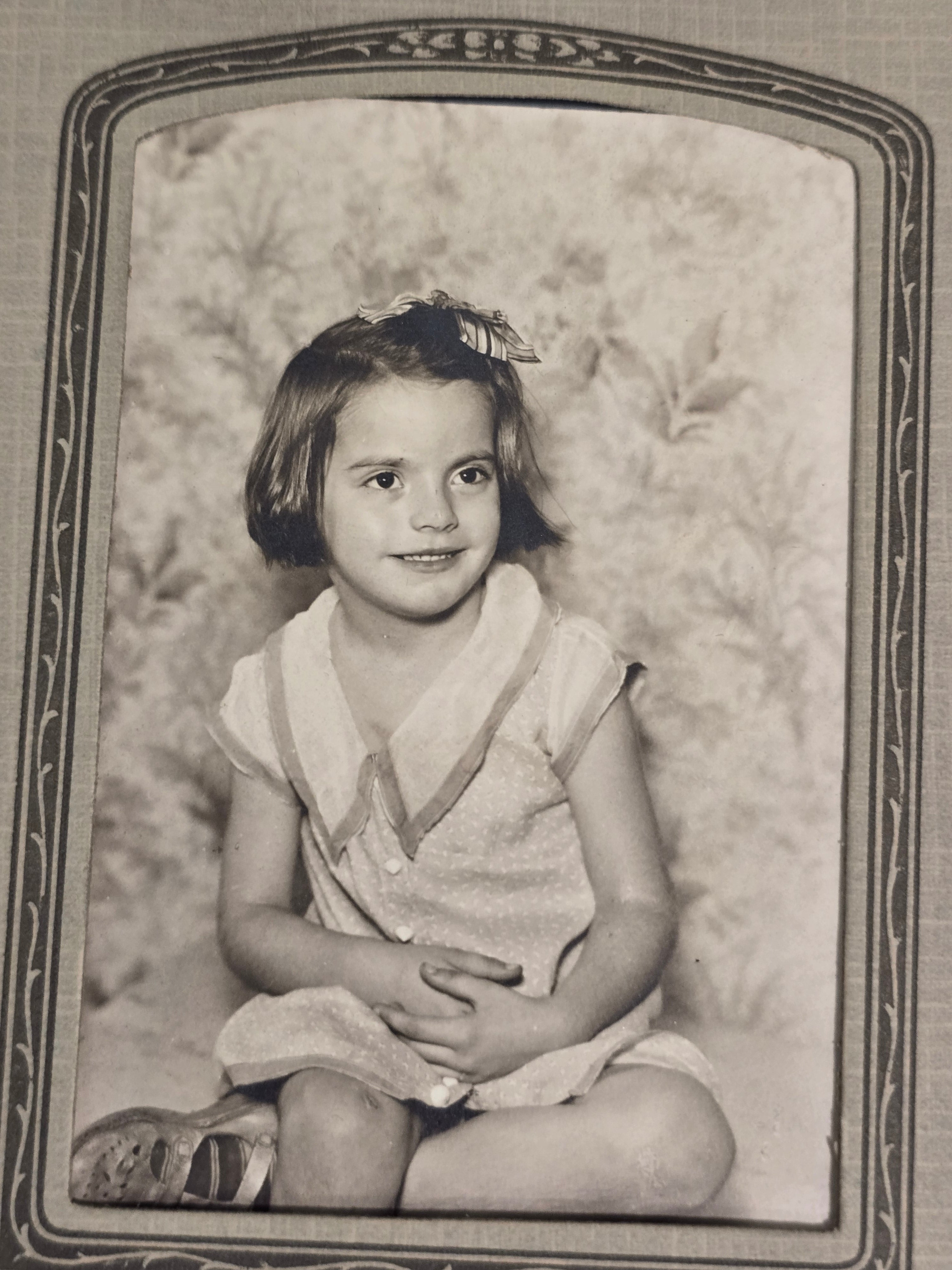 Title: Lot of 5 Vintage Black & White Photographs Military Family Children Portraits 1930s-1950s