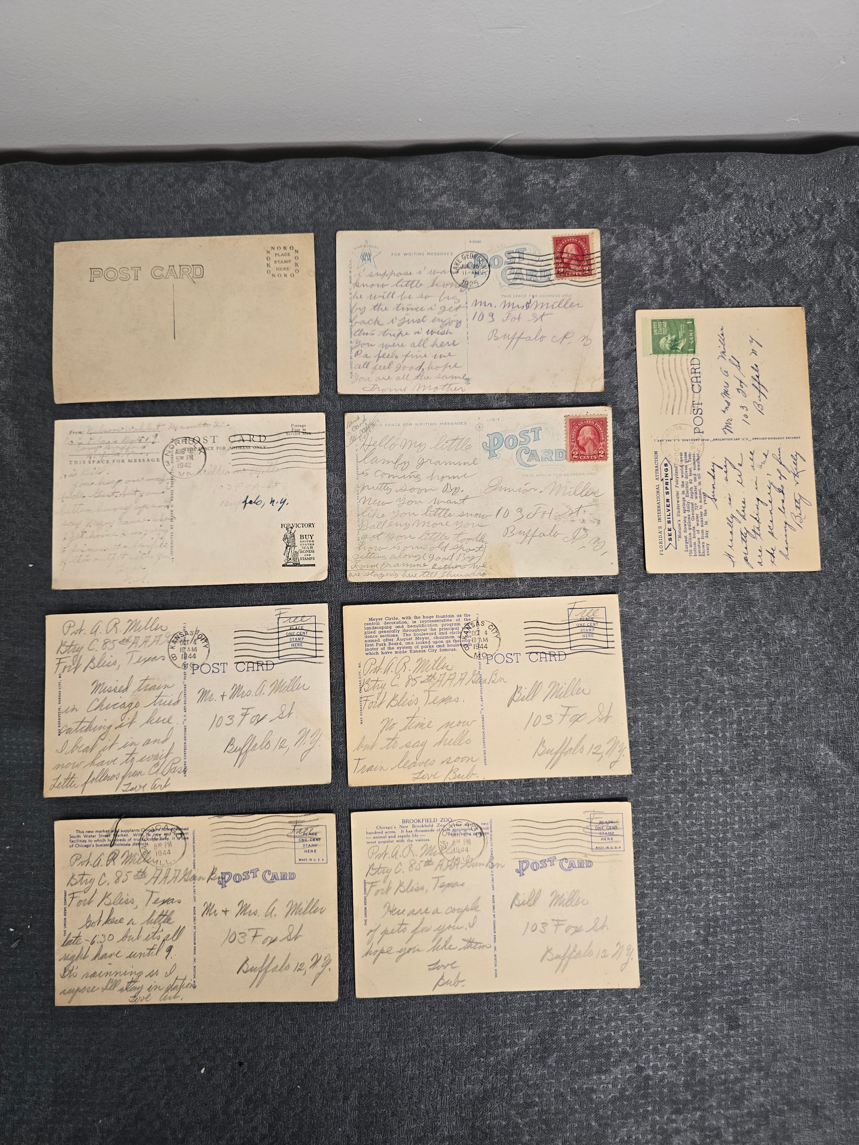 Lot of 8 Vintage Linen & Chrome Postcards WWII Navy, Scenic Views, Cities & Landmarks