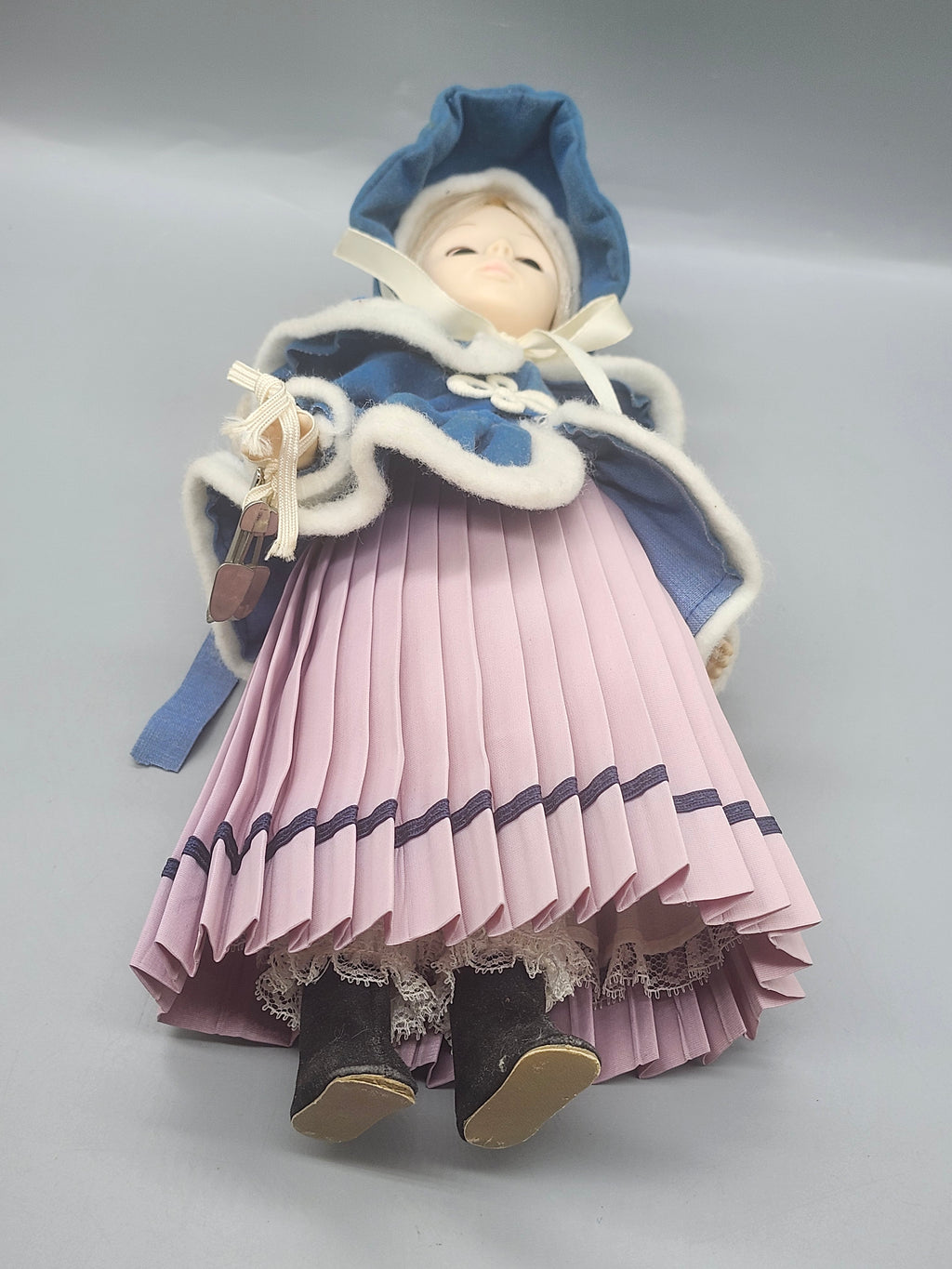 Vintage 1979 Janet Ice Skater Doll Blue Winter Outfit 11"