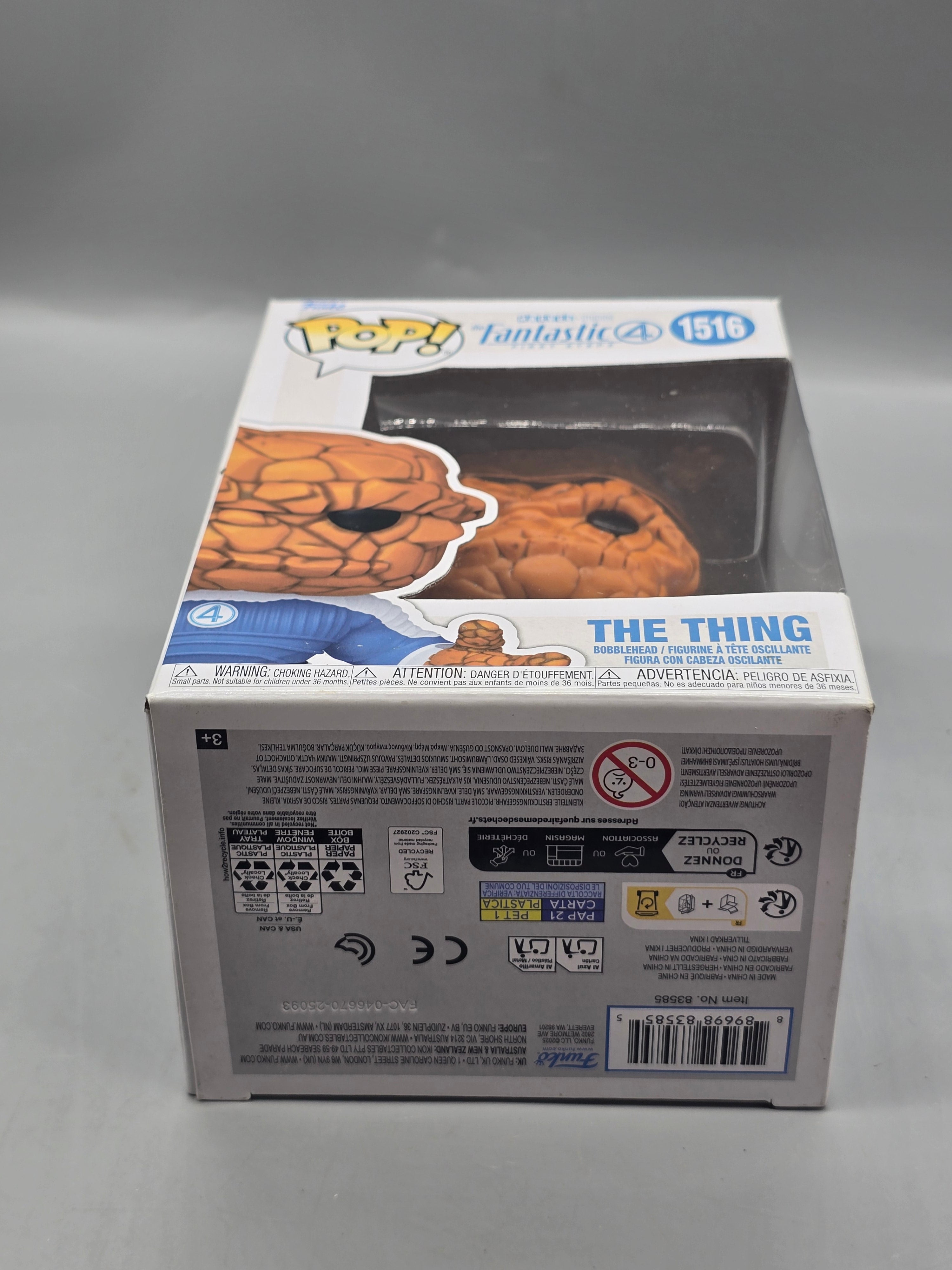 Funko Pop! Marvel Studios The Fantastic Four: First Steps The Thing #1516 Bobblehead Vinyl Figure