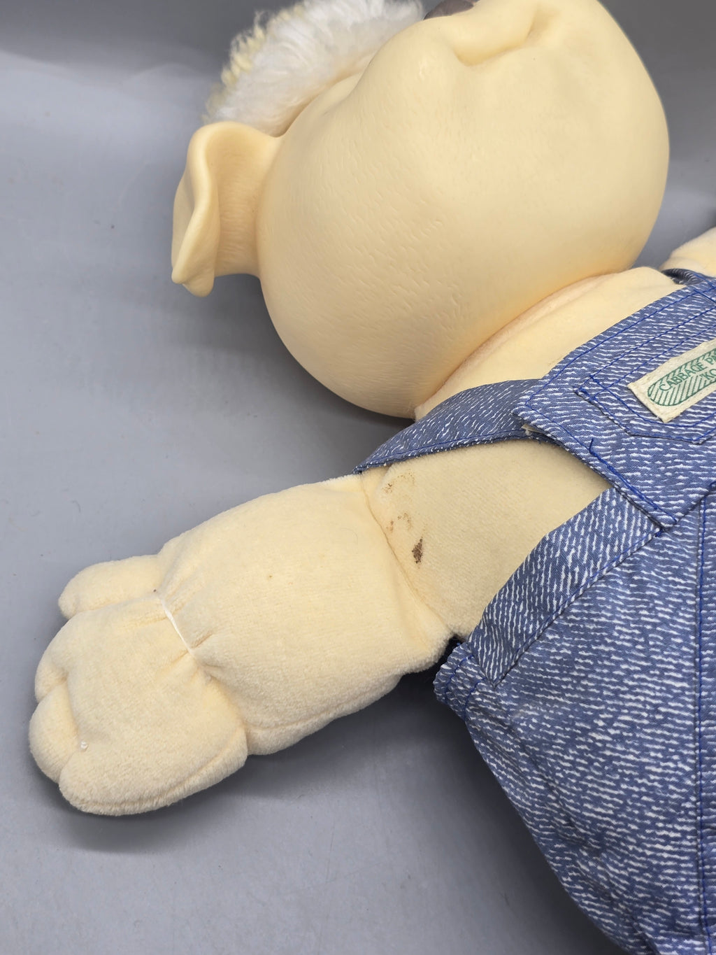 Vintage 1984 Cabbage Patch Kids Koosas Puppy Dog Plush – Xavier Roberts – Original Overalls