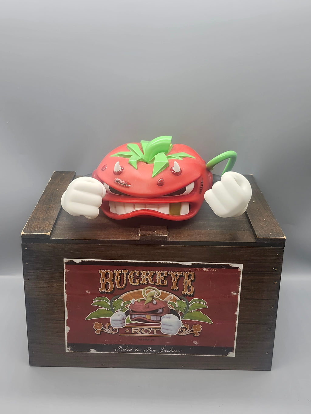 Buckeye Rot Killer Tomato Vinyl Art Toy Figure w/ Box & Accessories