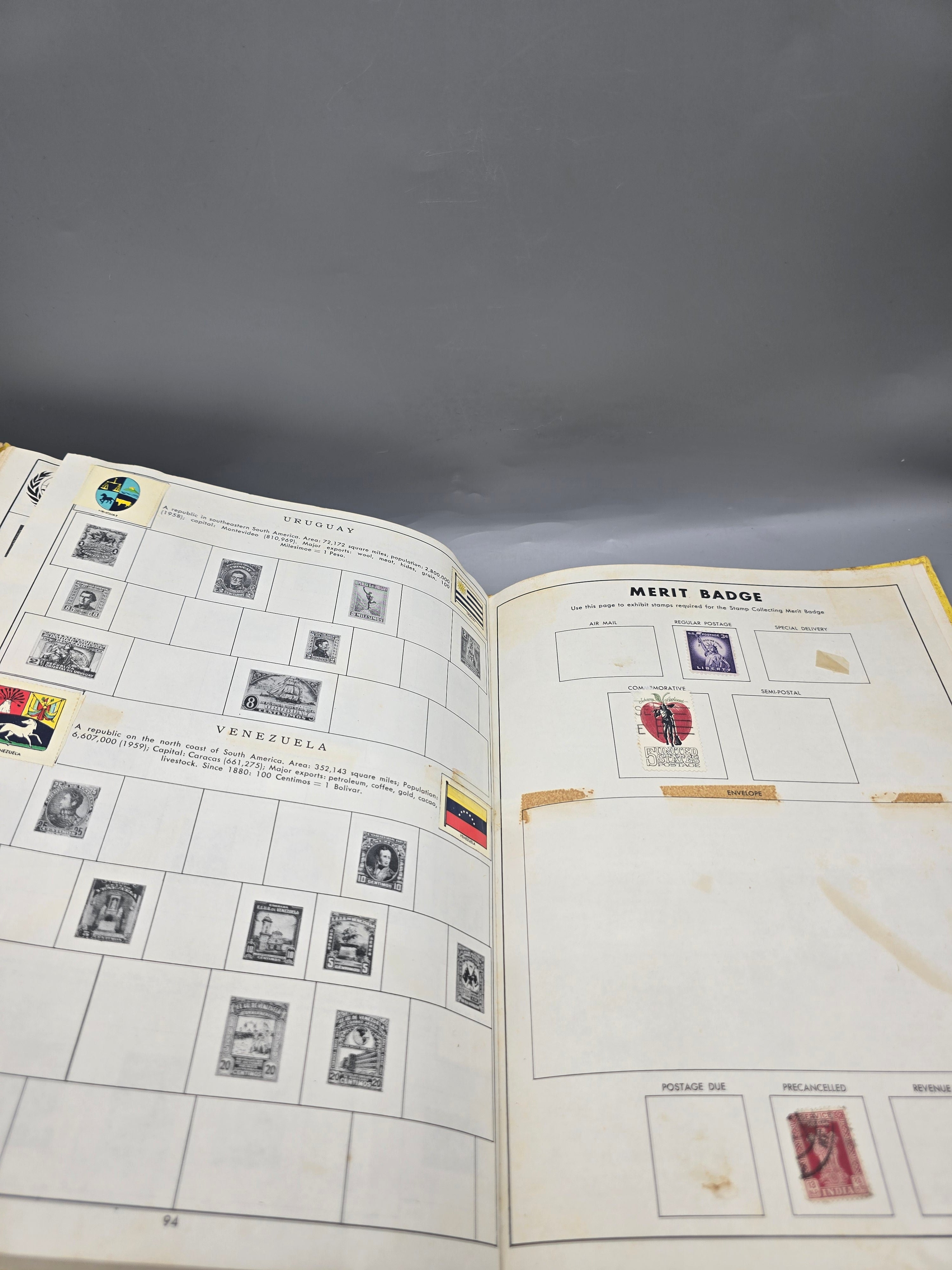 1962 My First Stamp Album Minkus Publications Vintage Stamp Collector Book