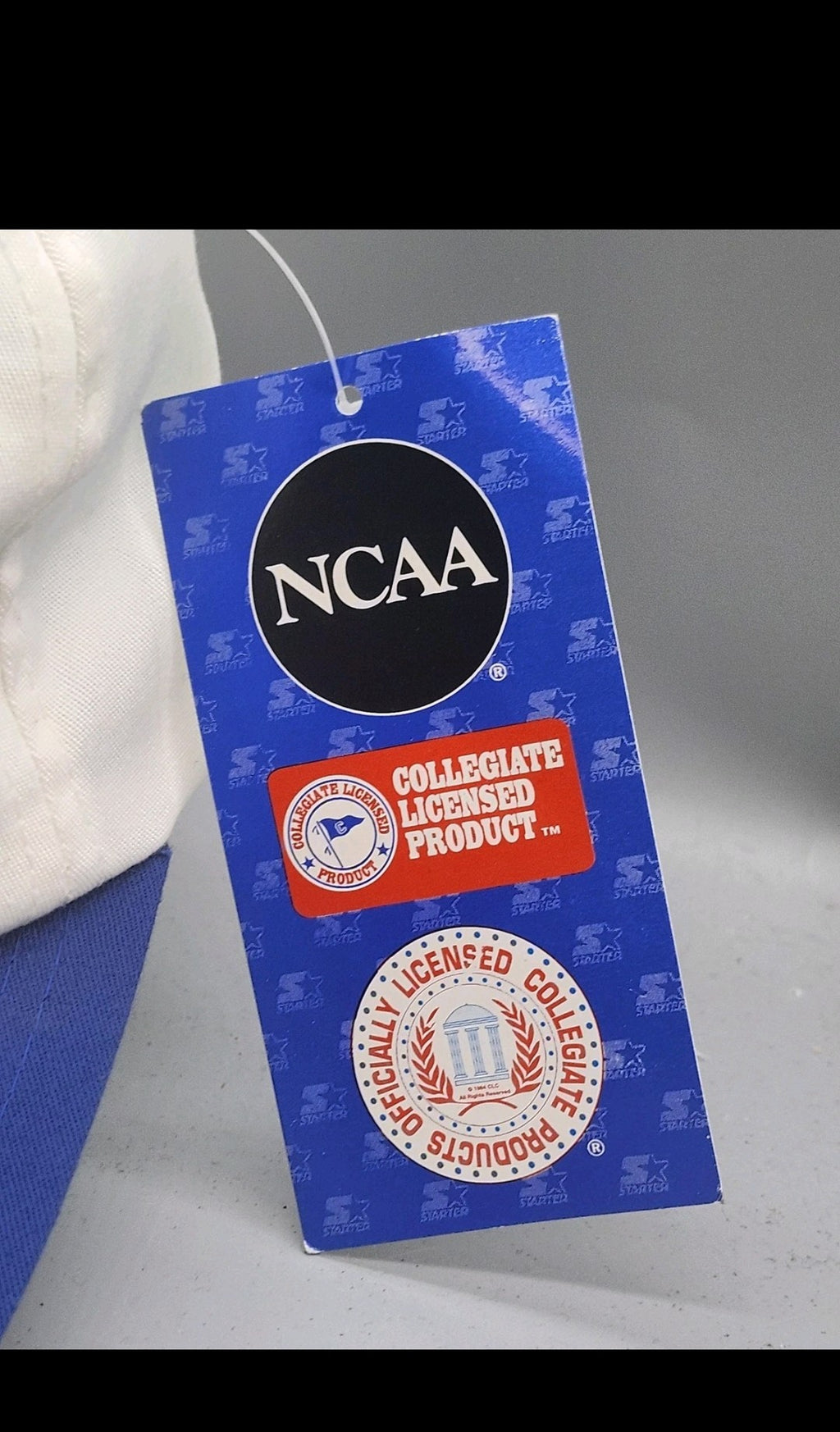 Vintage Duke Blue Devils Hat Cap Snap Back One Size Basketball Starter White 90s