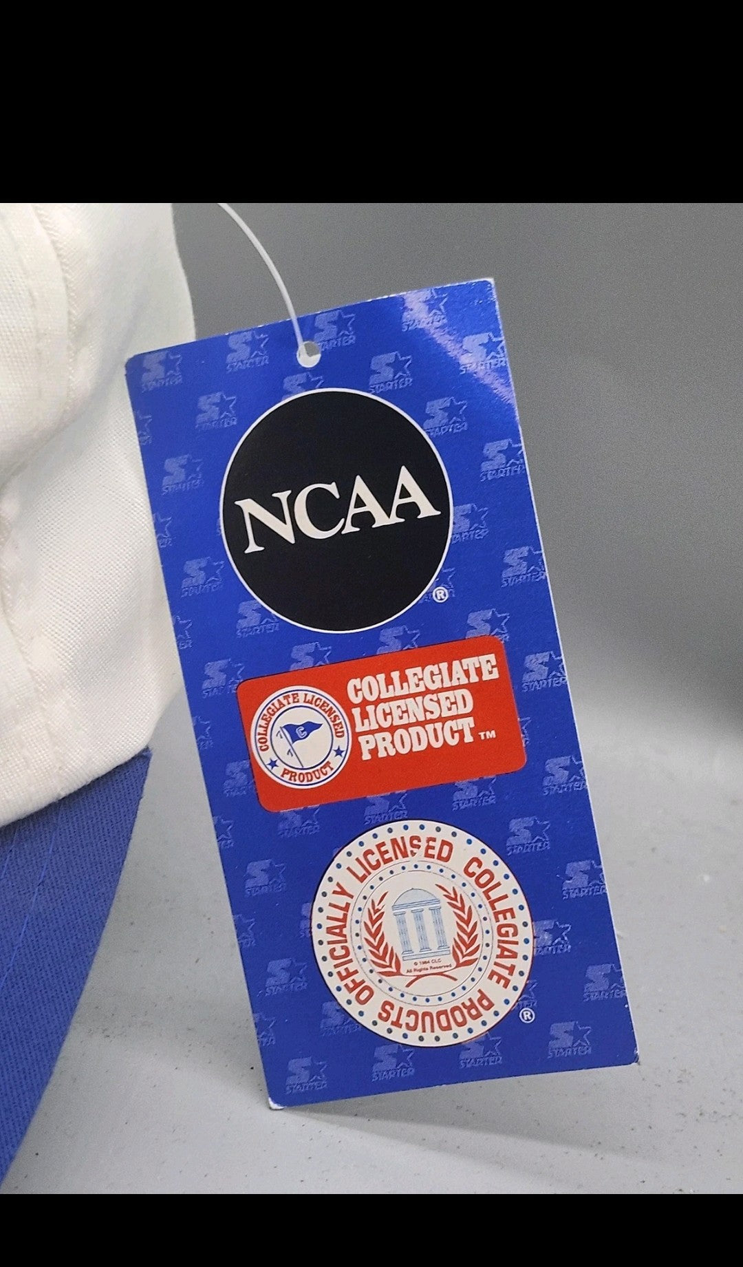 Vintage Duke Blue Devils Hat Cap Snap Back One Size Basketball Starter White 90s