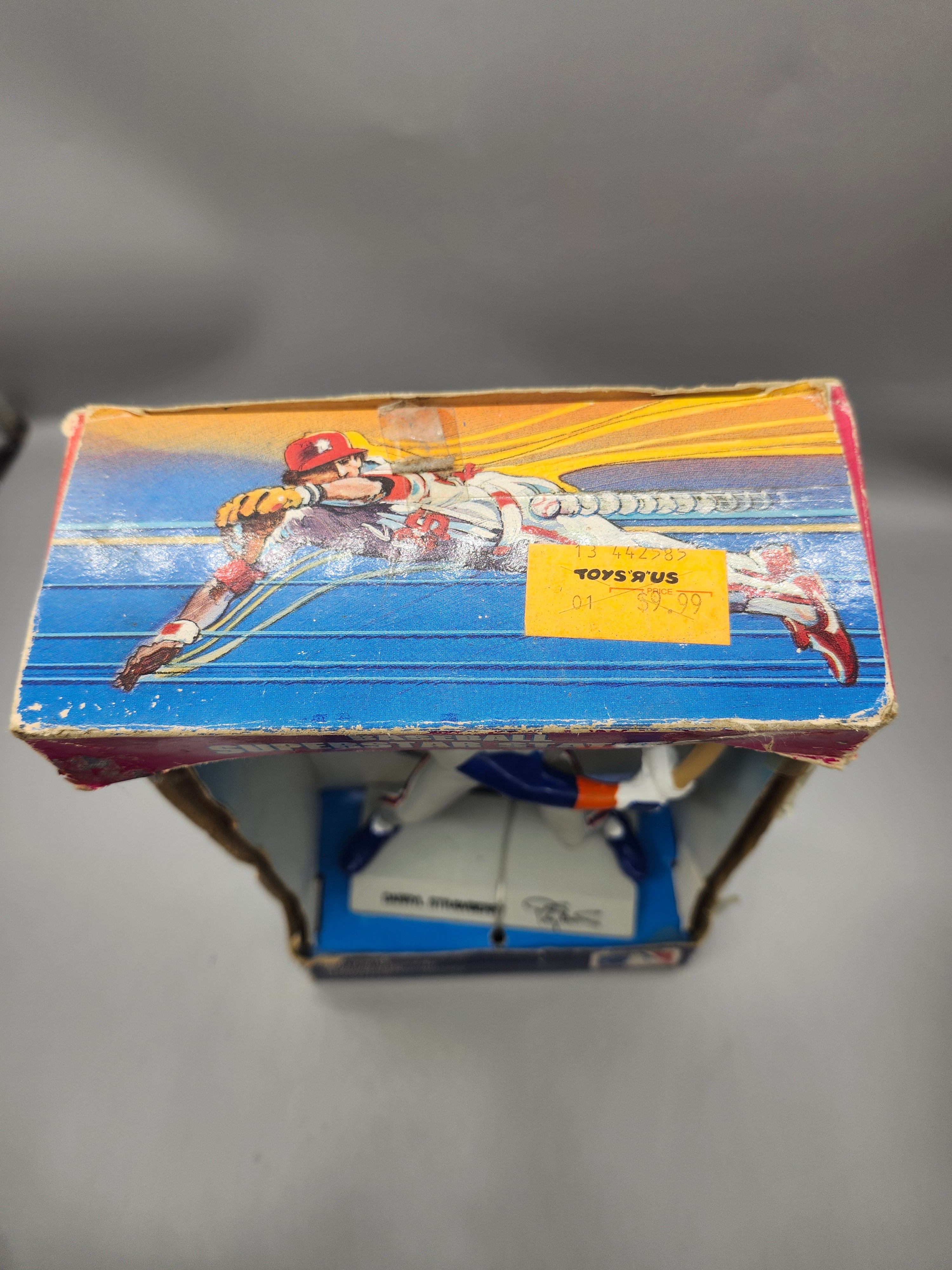 Vintage Darryl Strawberry Baseball Superstar Statue Mets w/ Box 1989 MLB