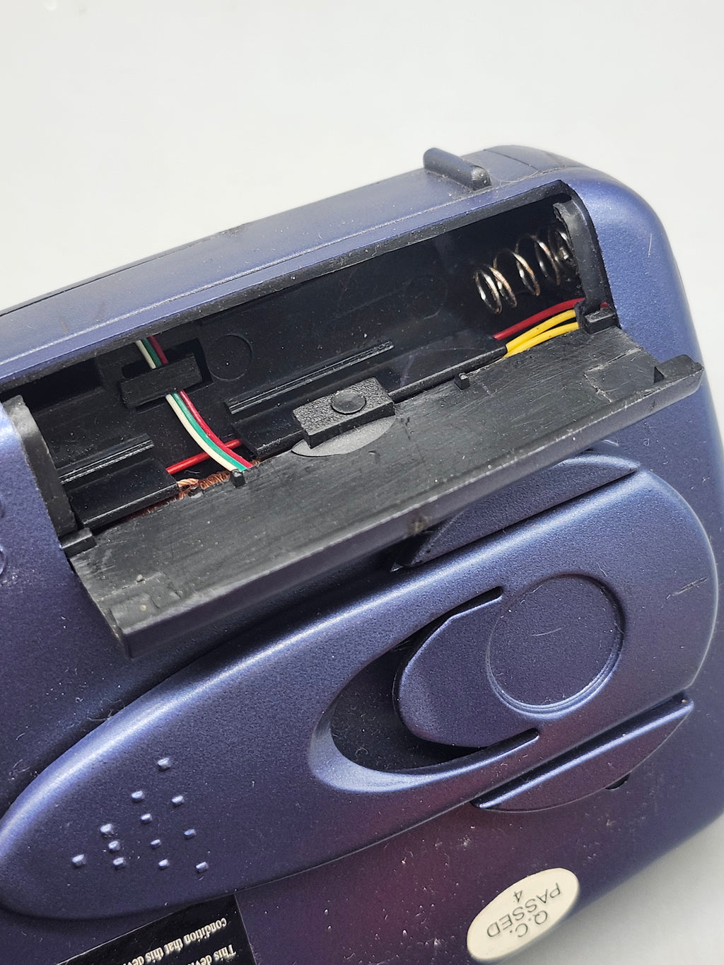 Yasaki AM/FM Stereo Cassette Player Walkman Bass Booster w/ Manual Tested