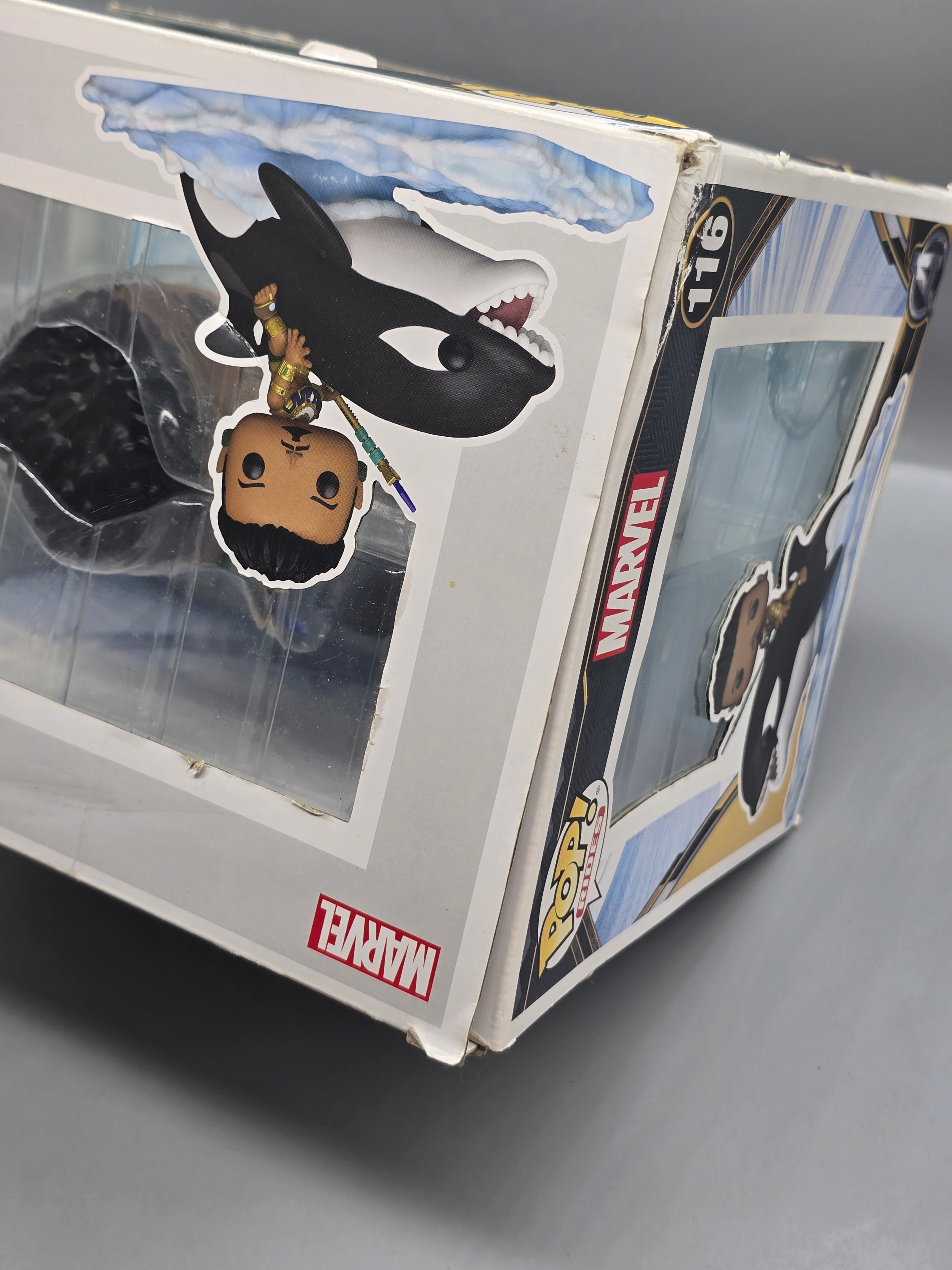 Funko Pop! Rides Marvel Black Panther Wakanda Forever Namor with Orca #116 Vinyl Figure