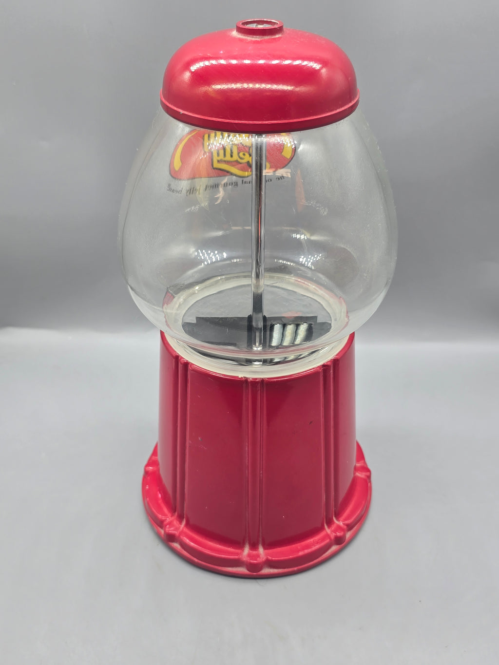 Jelly Belly Countertop Coin-Operated Style Candy & Jelly Bean Dispenser Machine Red