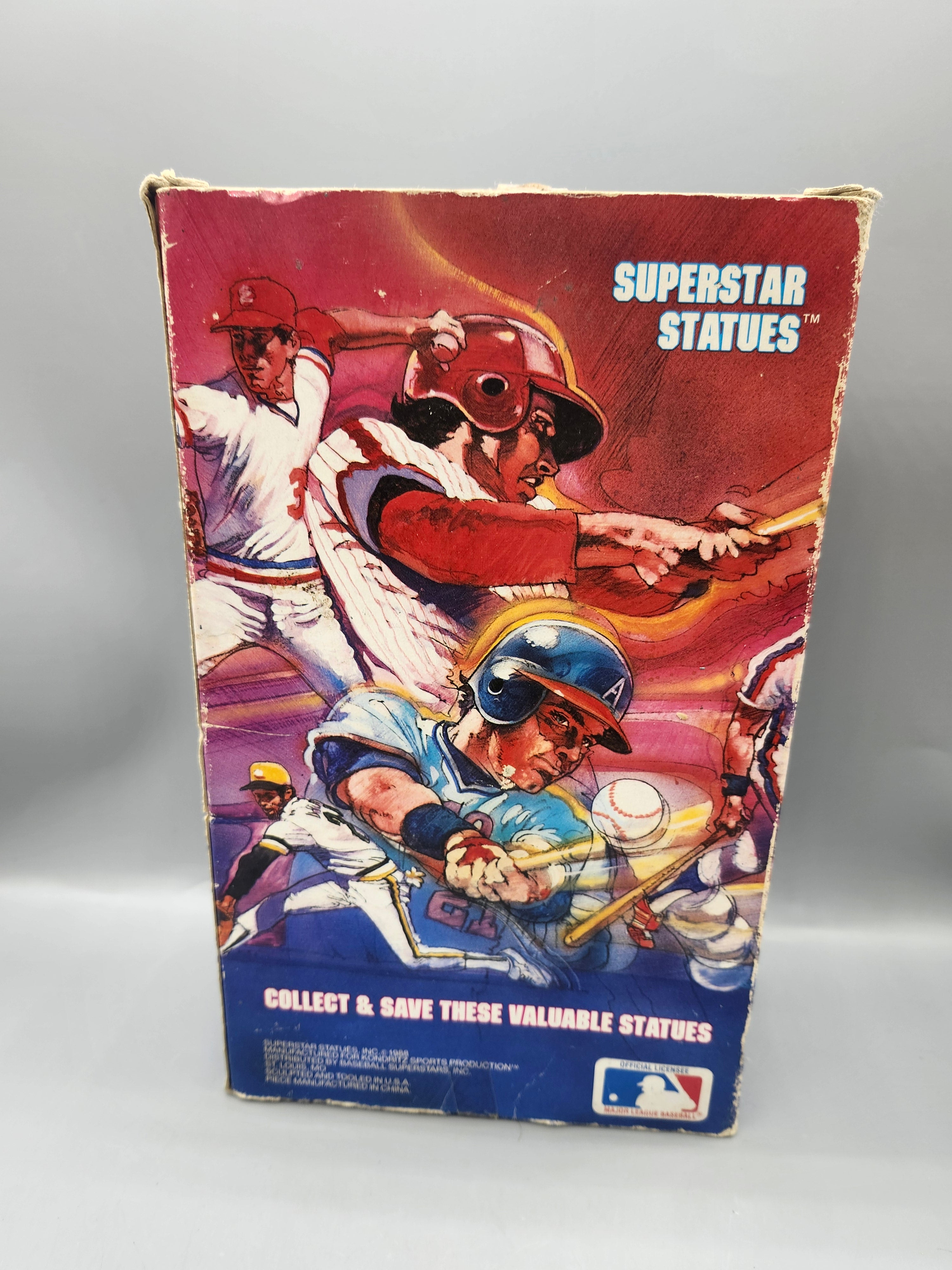 Vintage Darryl Strawberry Baseball Superstar Statue Mets w/ Box 1989 MLB