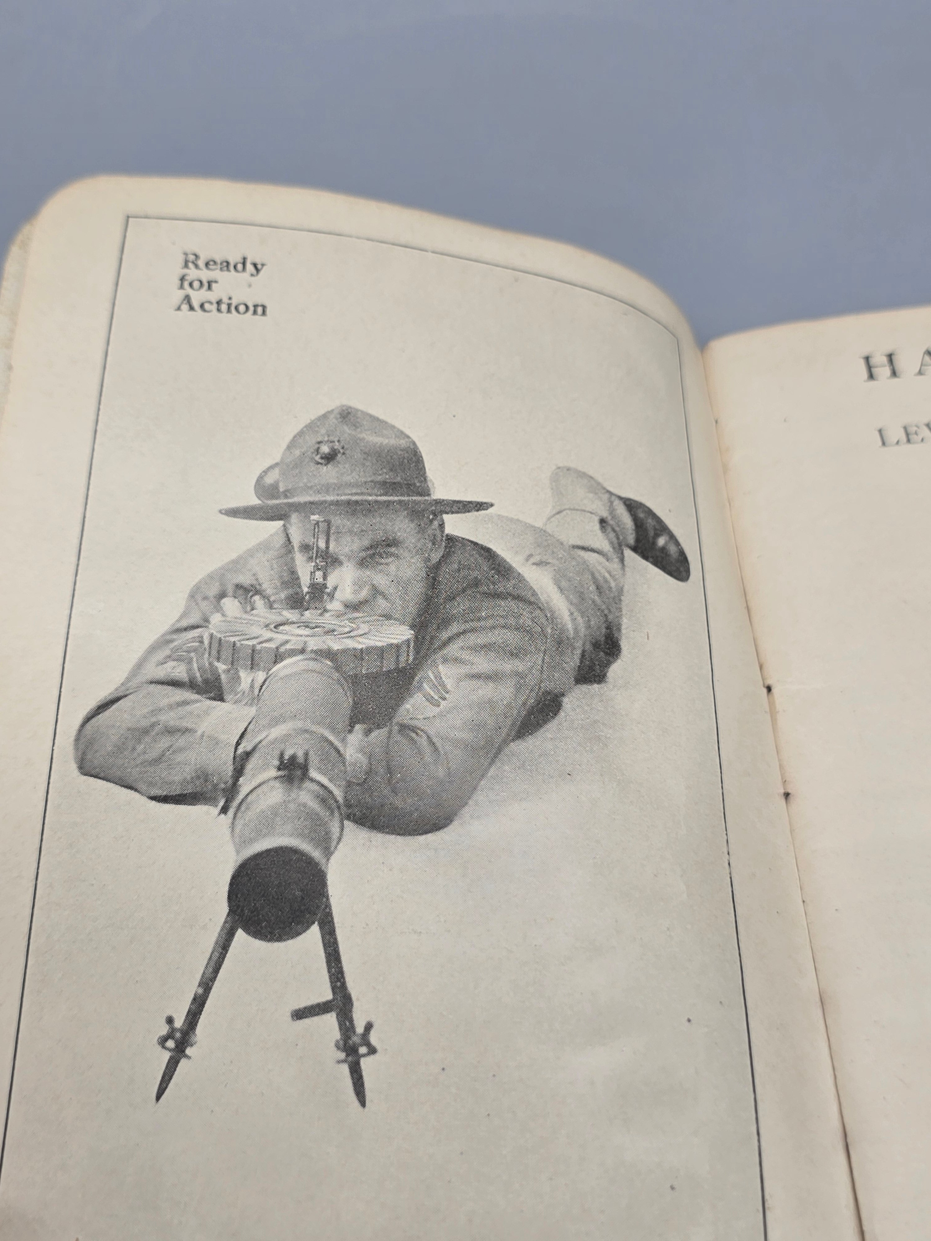 WWI Era 1917 Lewis Machine Gun Savage Arms Original Instruction Manual - Book