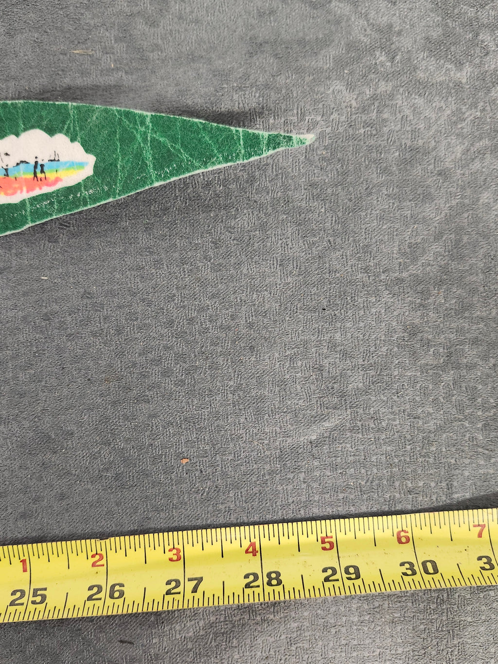 Vintage Texas Souvenir Felt Pennant 31" State Map Alamo Six Flags Cowboy