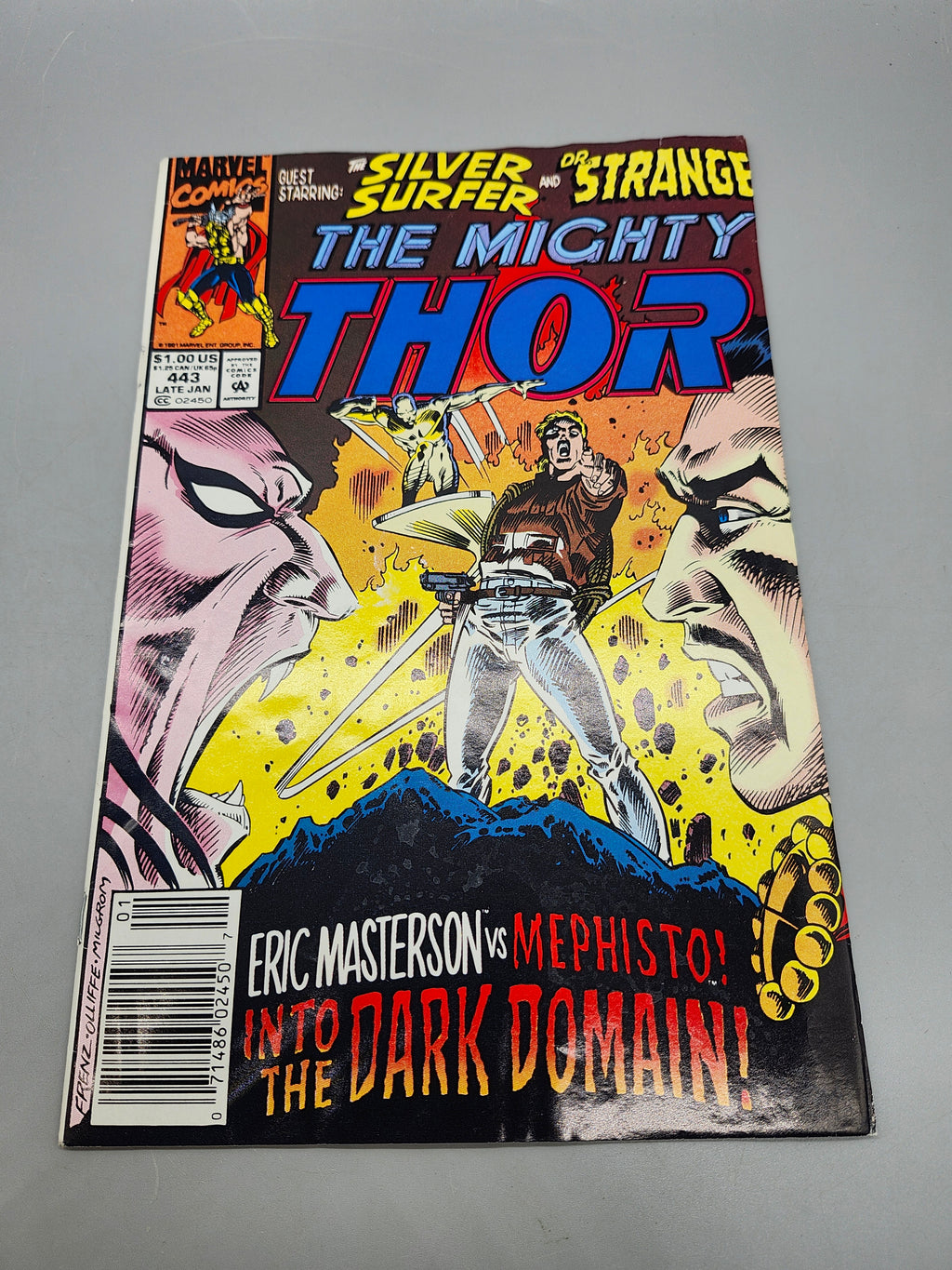 The Mighty Thor #443 Marvel Comics 1992 Silver Surfer Doctor Strange