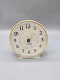 Vintage Westclox Cream Alarm Clock Made in USA Glow Hands Untested