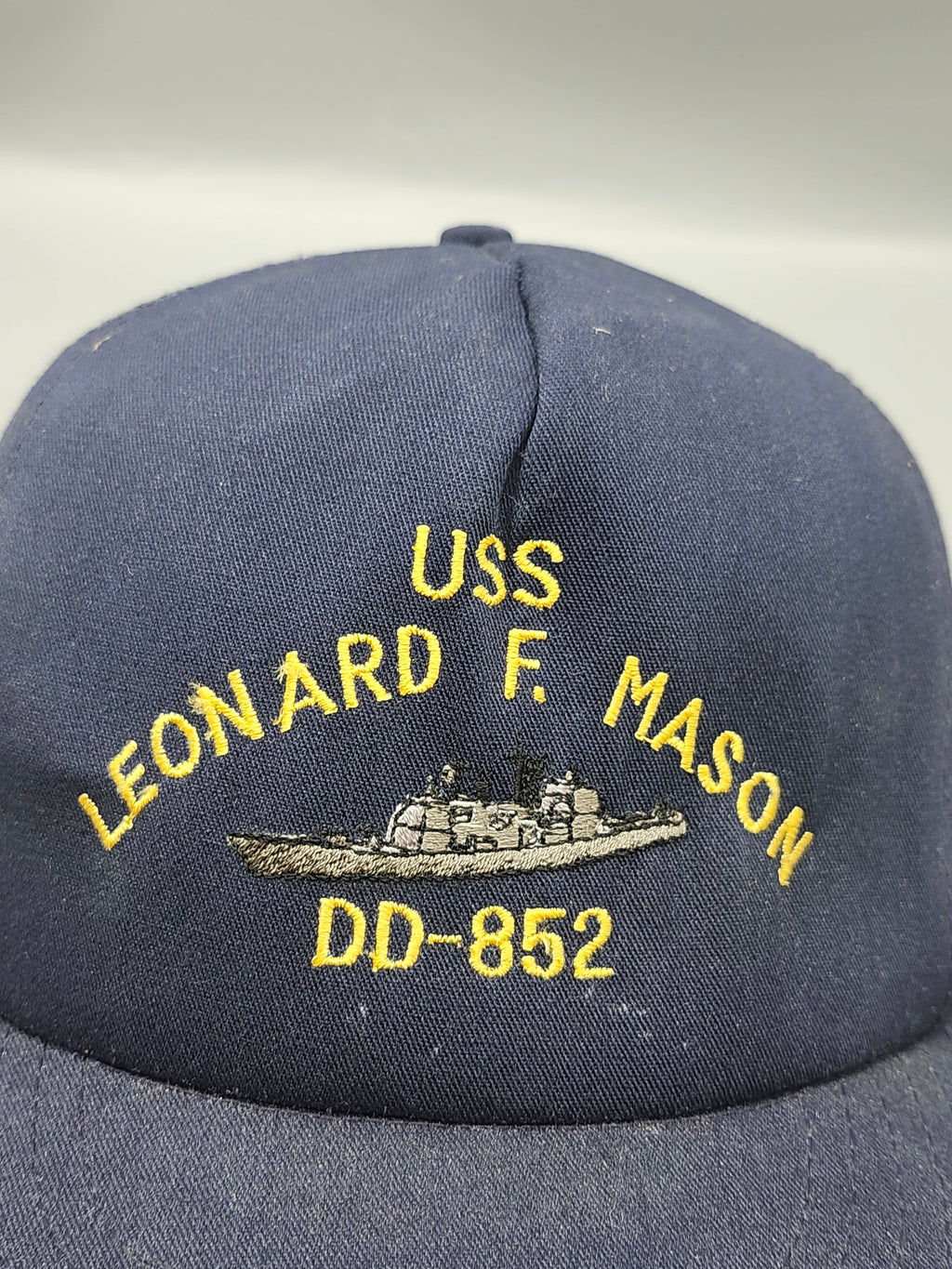 Vintage USS Leonard F. Mason DD-852 Navy Mesh Snapback Trucker Hat USA