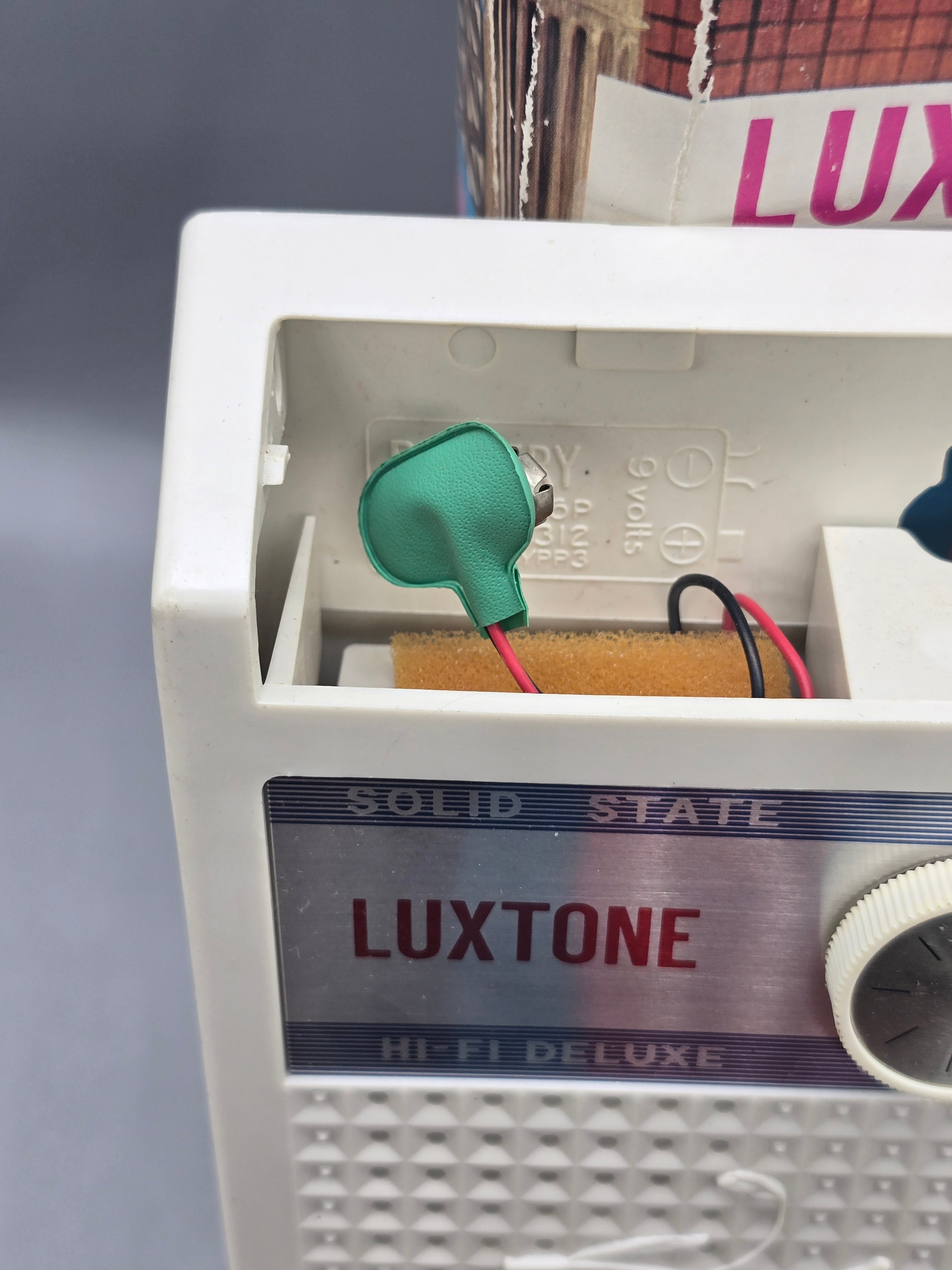 Vintage Luxtone Rest Room Radio Toilet Paper Dispenser AM Radio w/ Original Box & Manual – Read