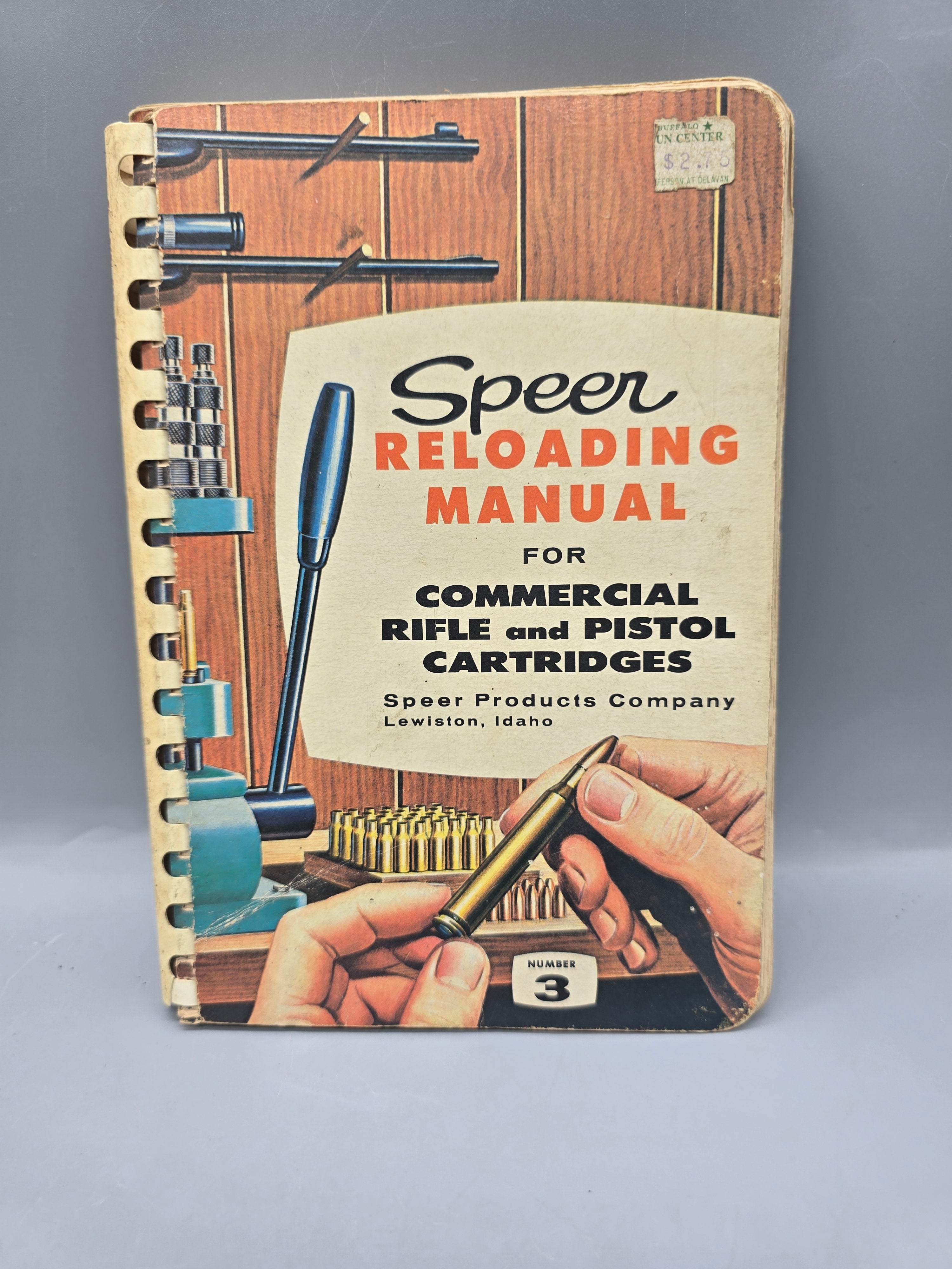 Vintage 1959 Speer Reloading Manual No. 3 Rifle & Pistol Cartridges