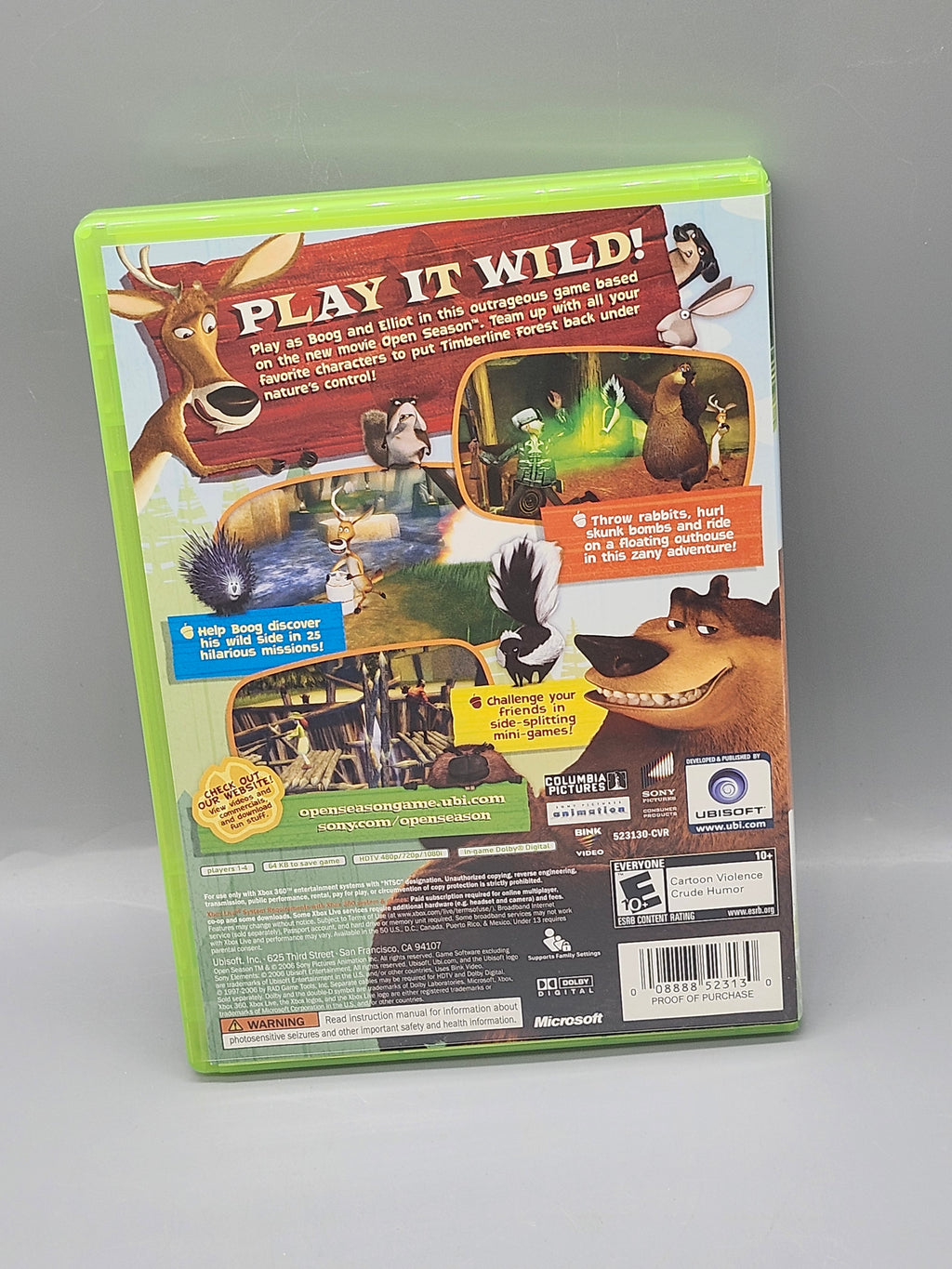 Open Season Xbox 360 Complete CIB Untested Light Scratches