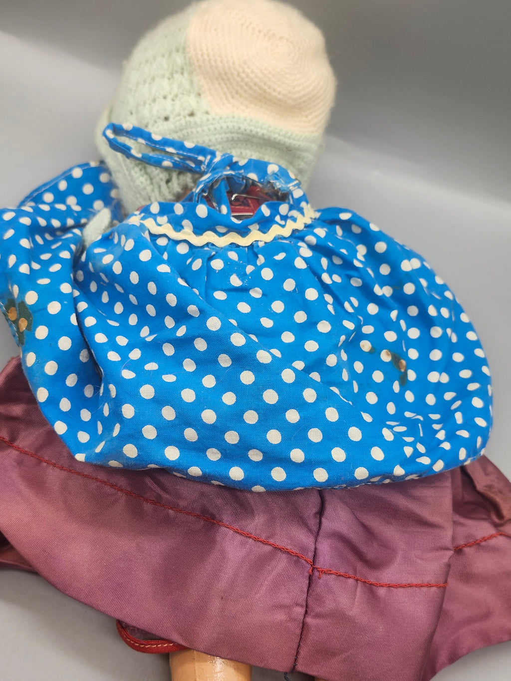 Vintage 1930s–40s Composition Sleep Eye Doll w/ Original Style Clothing