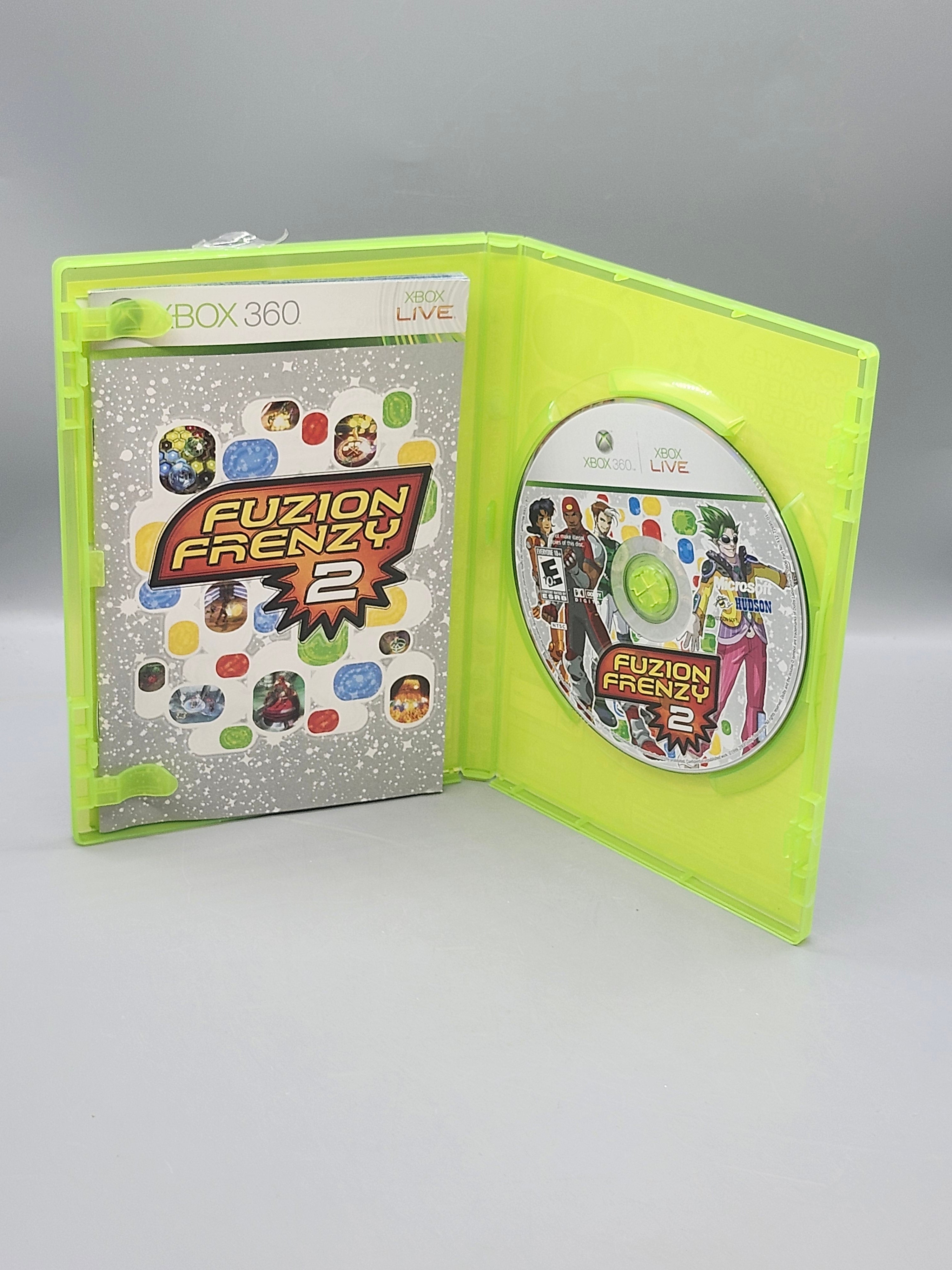Fuzion Frenzy 2 Xbox 360 Not For Resale Complete CIB Tested Light Scratches