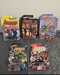 Hot Wheels Marvel Avengers Set of 5 Character Cars Sealed Die-Cast Collection