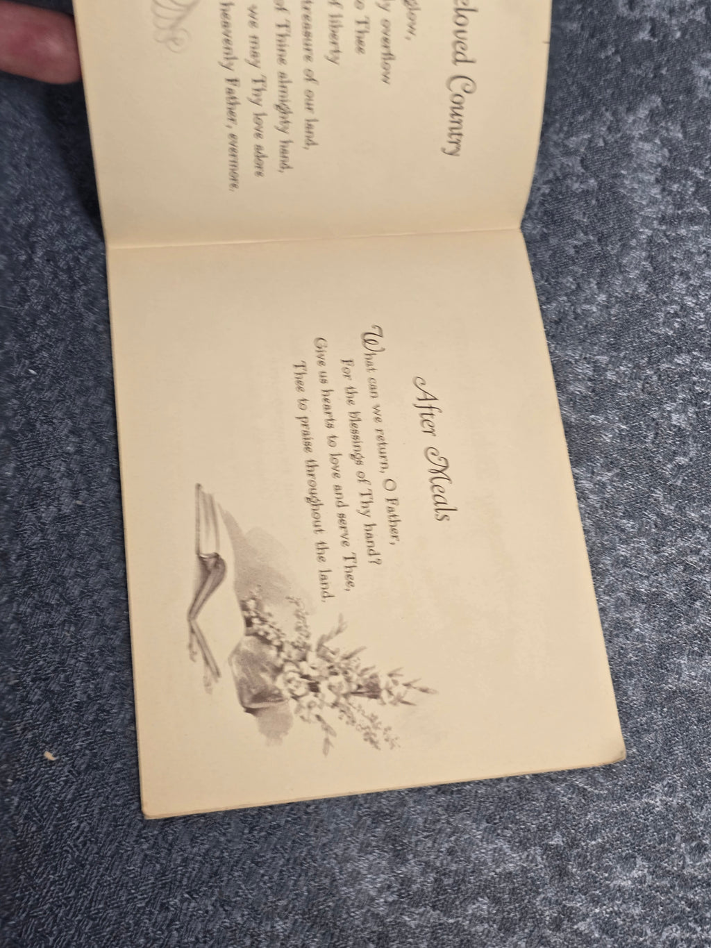 Vintage Children's Prayers Booklet 1942 Christ Lutheran Sunday School Religious Book