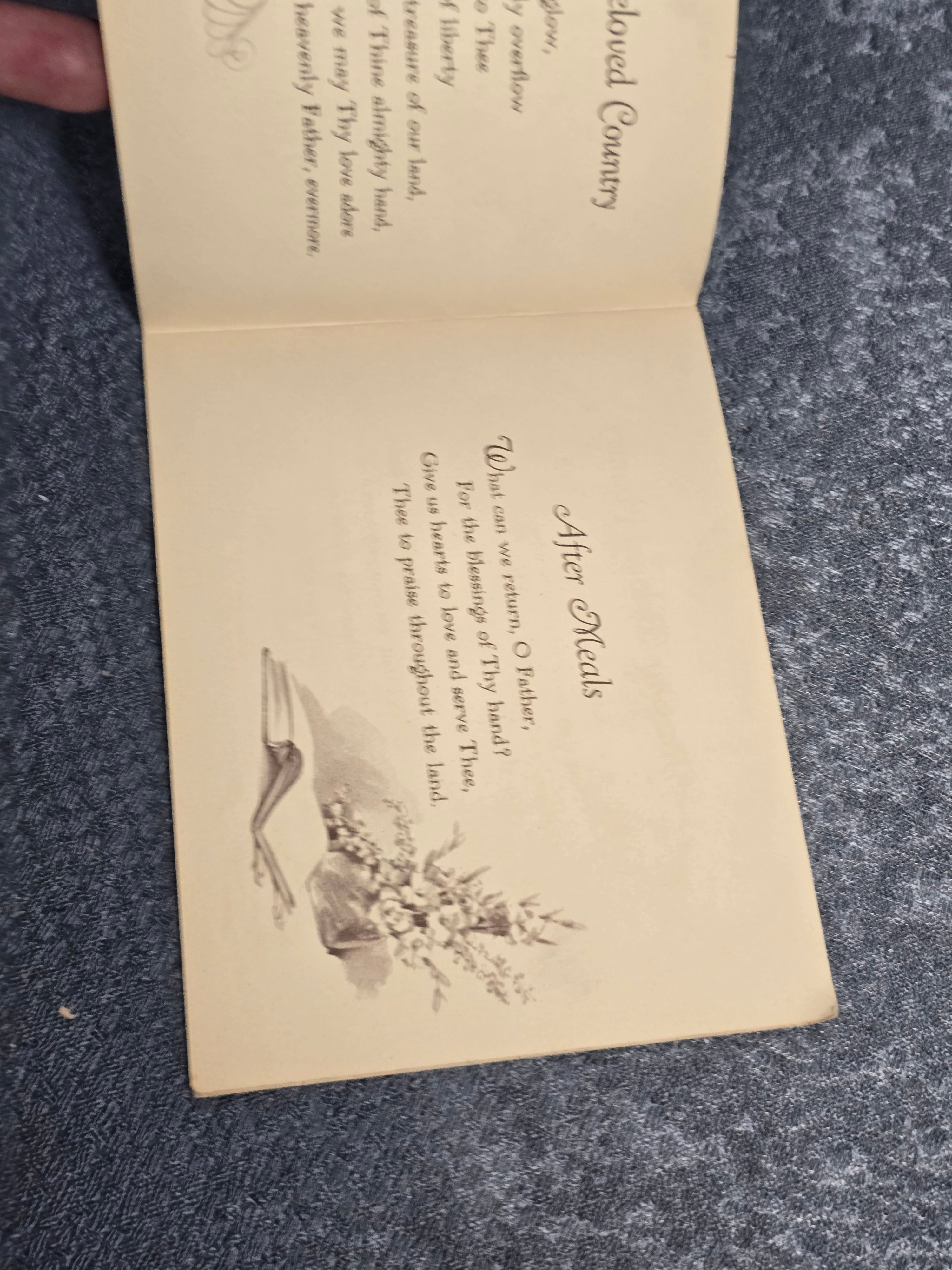 Vintage Children's Prayers Booklet 1942 Christ Lutheran Sunday School Religious Book