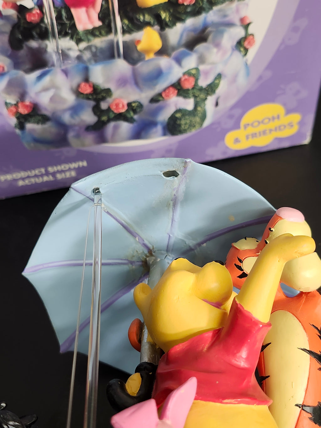 Disney Winnie the Pooh Musical Water Fountain Tigger Eeyore Piglet w/ Box