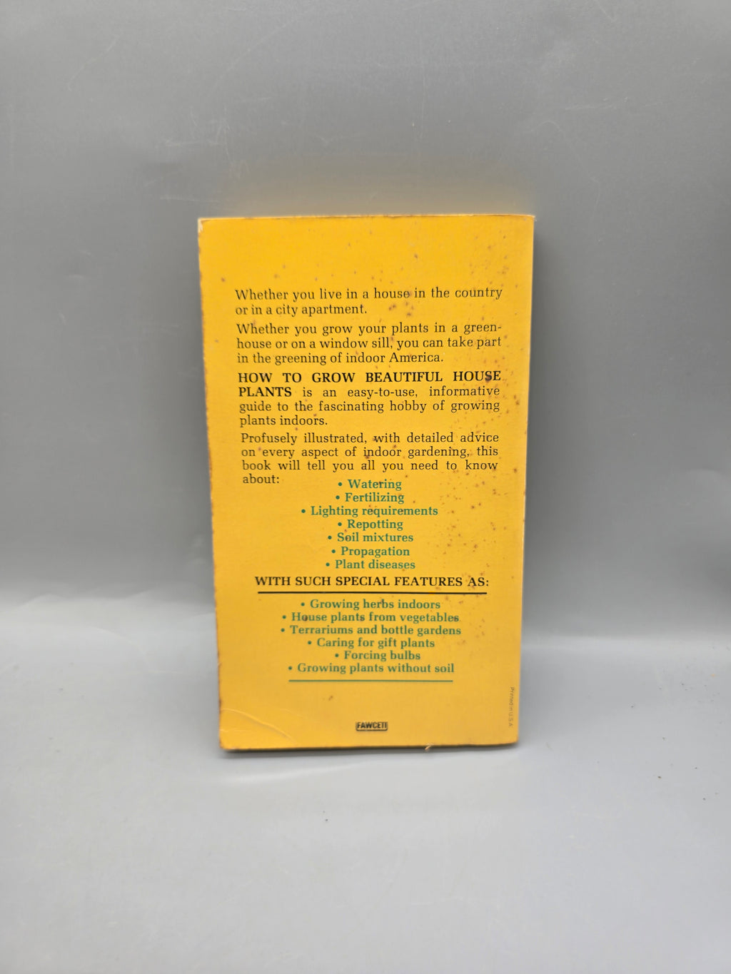 Vintage How to Grow Beautiful House Plants by T.H. Everett Paperback