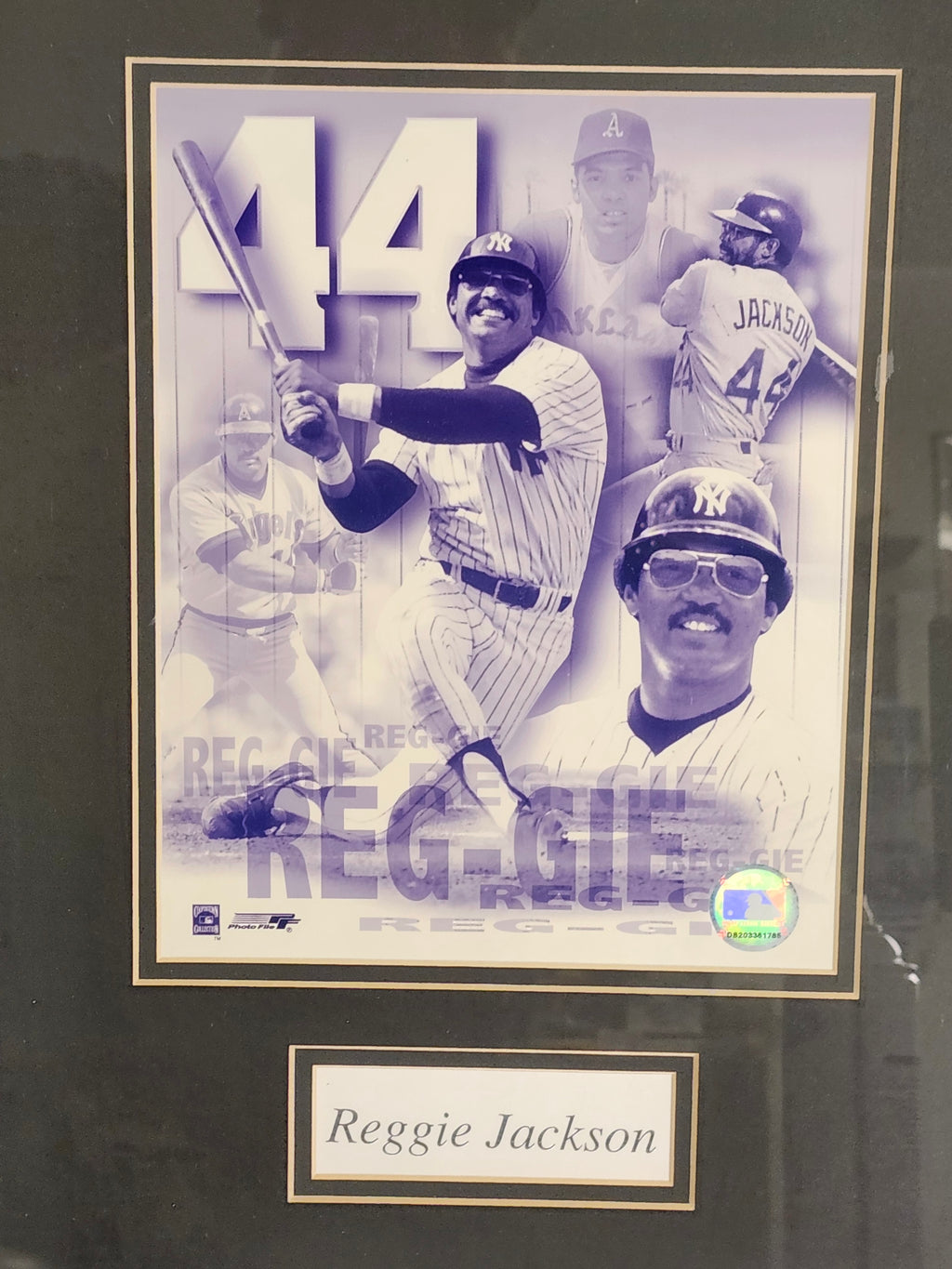 Reggie Jackson #44 New York Yankees MLB Framed Photo Collage 16x20