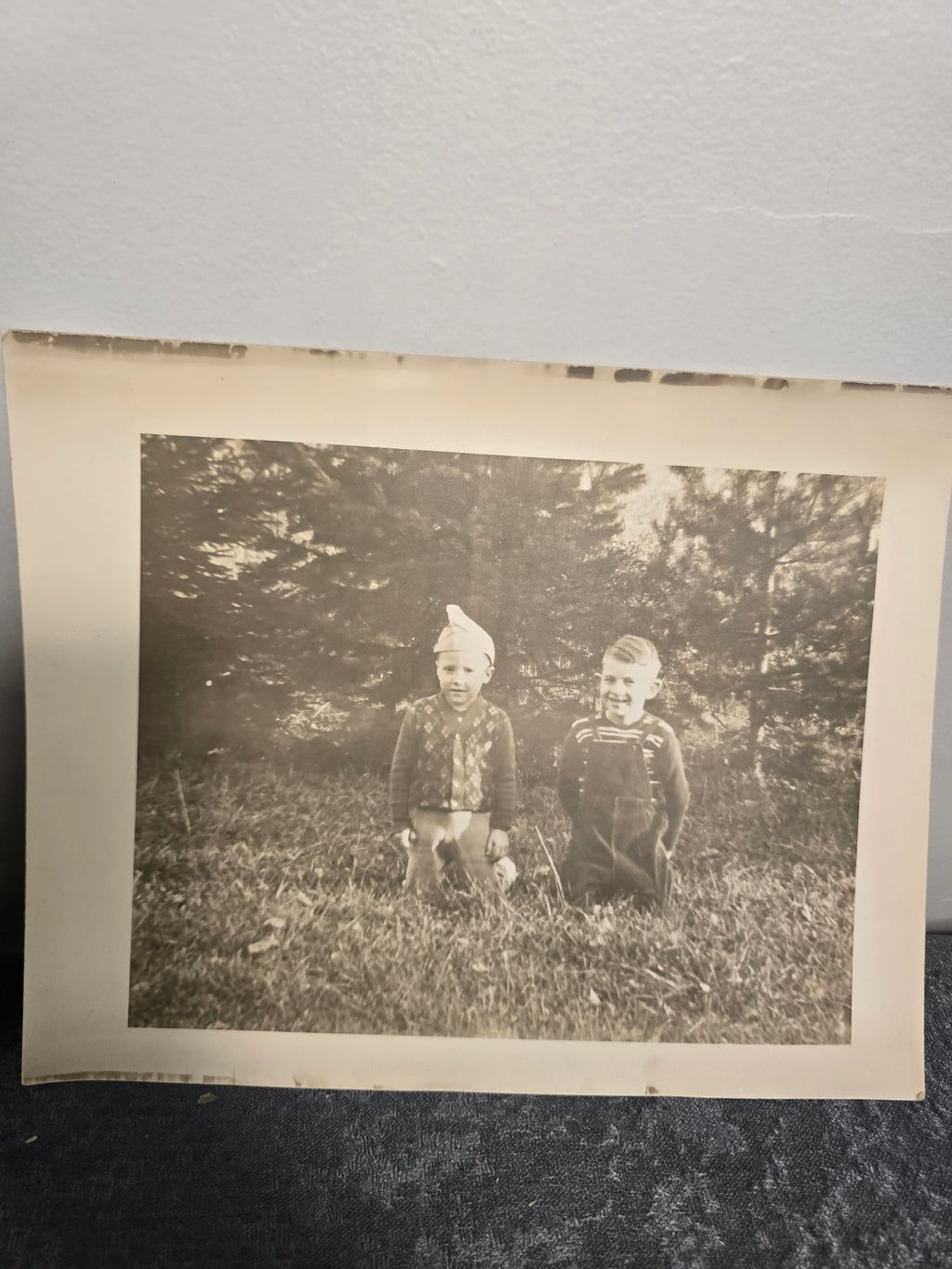 Title: Lot of 5 Vintage Black & White Photographs Military Family Children Portraits 1930s-1950s