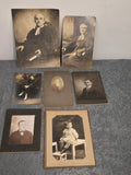 Lot of 7 Antique Cabinet Cards & Vintage Portrait Photographs Buffalo Foto Factory Buffalo NY Family Collection