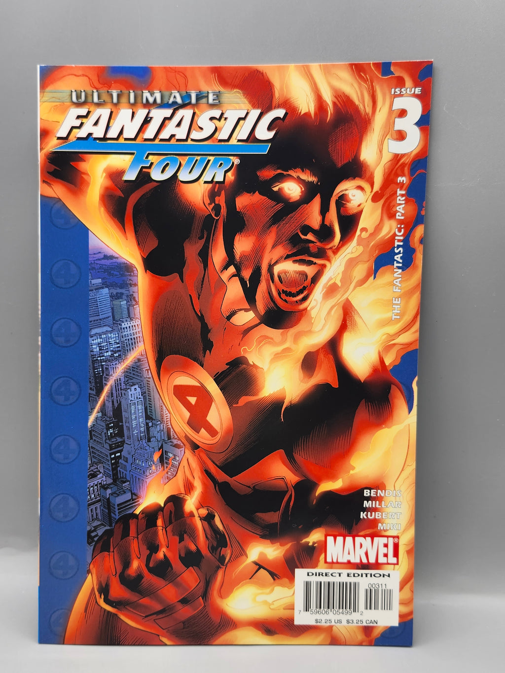 Ultimate Fantastic Four #3 (2004) Marvel Comics – Human Torch Cover