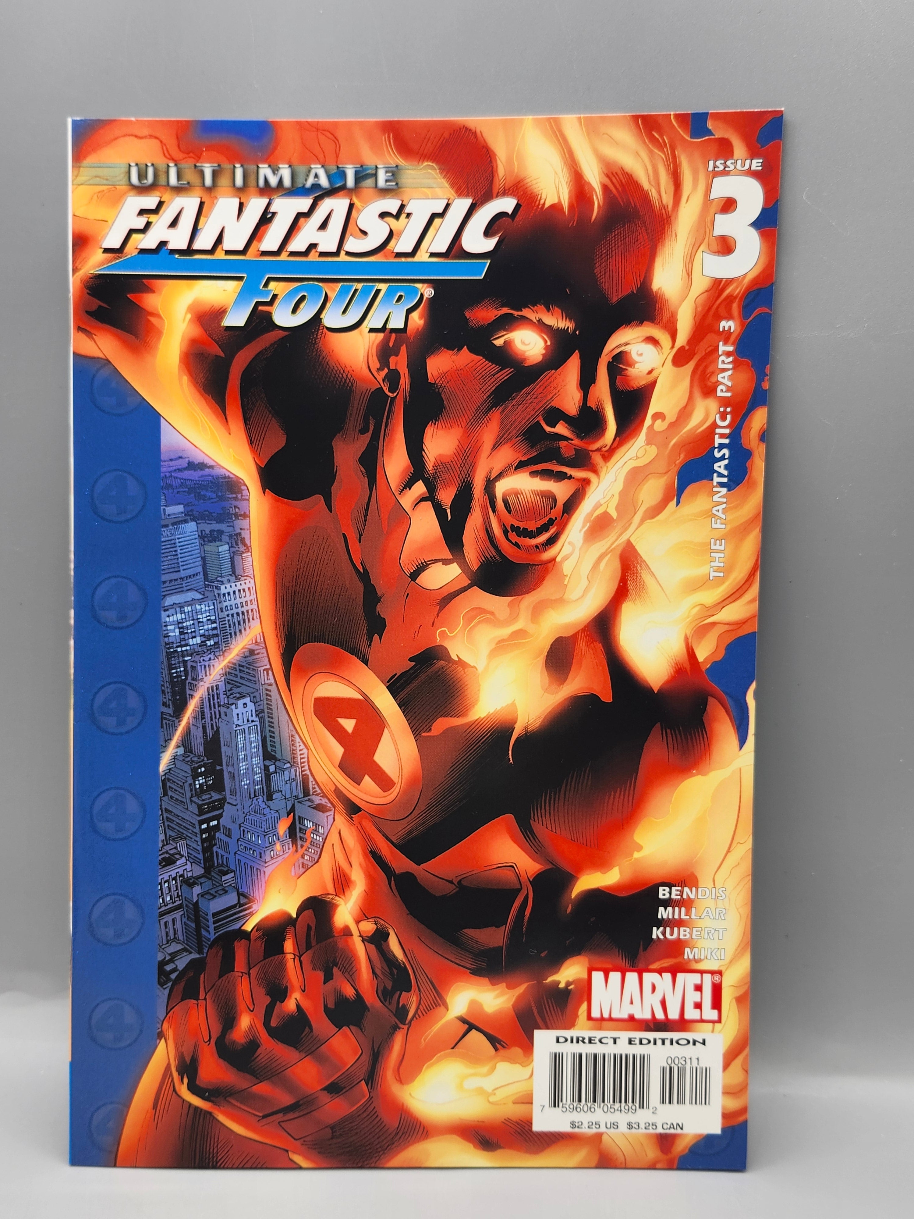 Ultimate Fantastic Four #3 (2004) Marvel Comics – Human Torch Cover