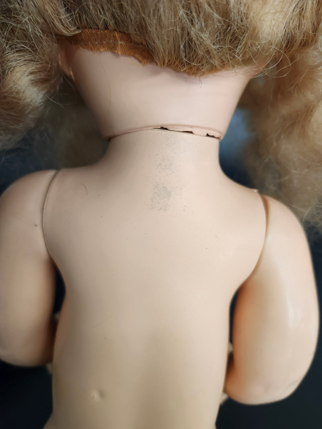 Vintage Mid-Century Sleep-Eye Doll with Rooted Blonde Hair & Sound Box