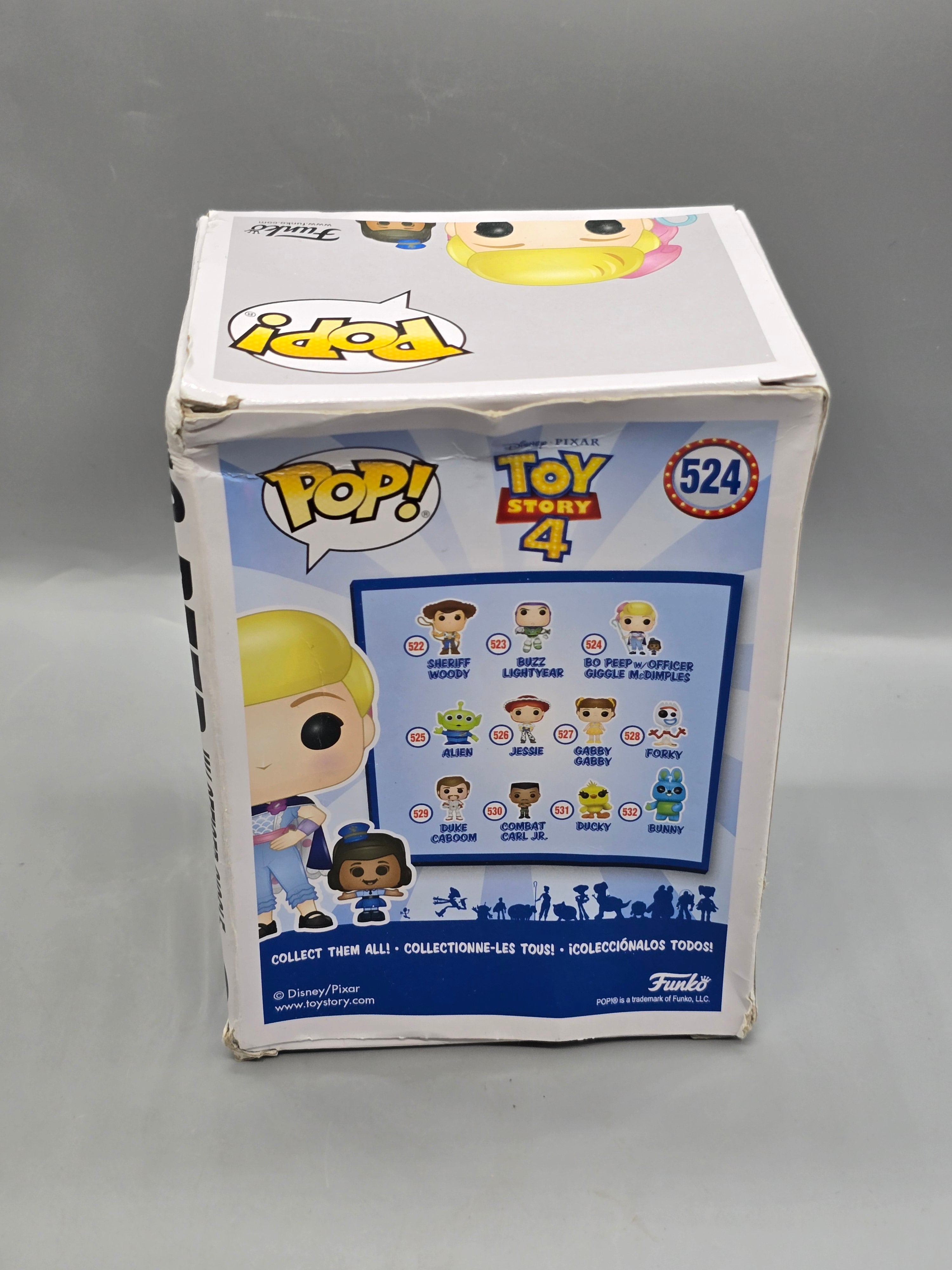 Funko Pop! Disney Pixar Toy Story 4 Bo Peep w/ Officer Giggle McDimples #524 Vinyl Figure