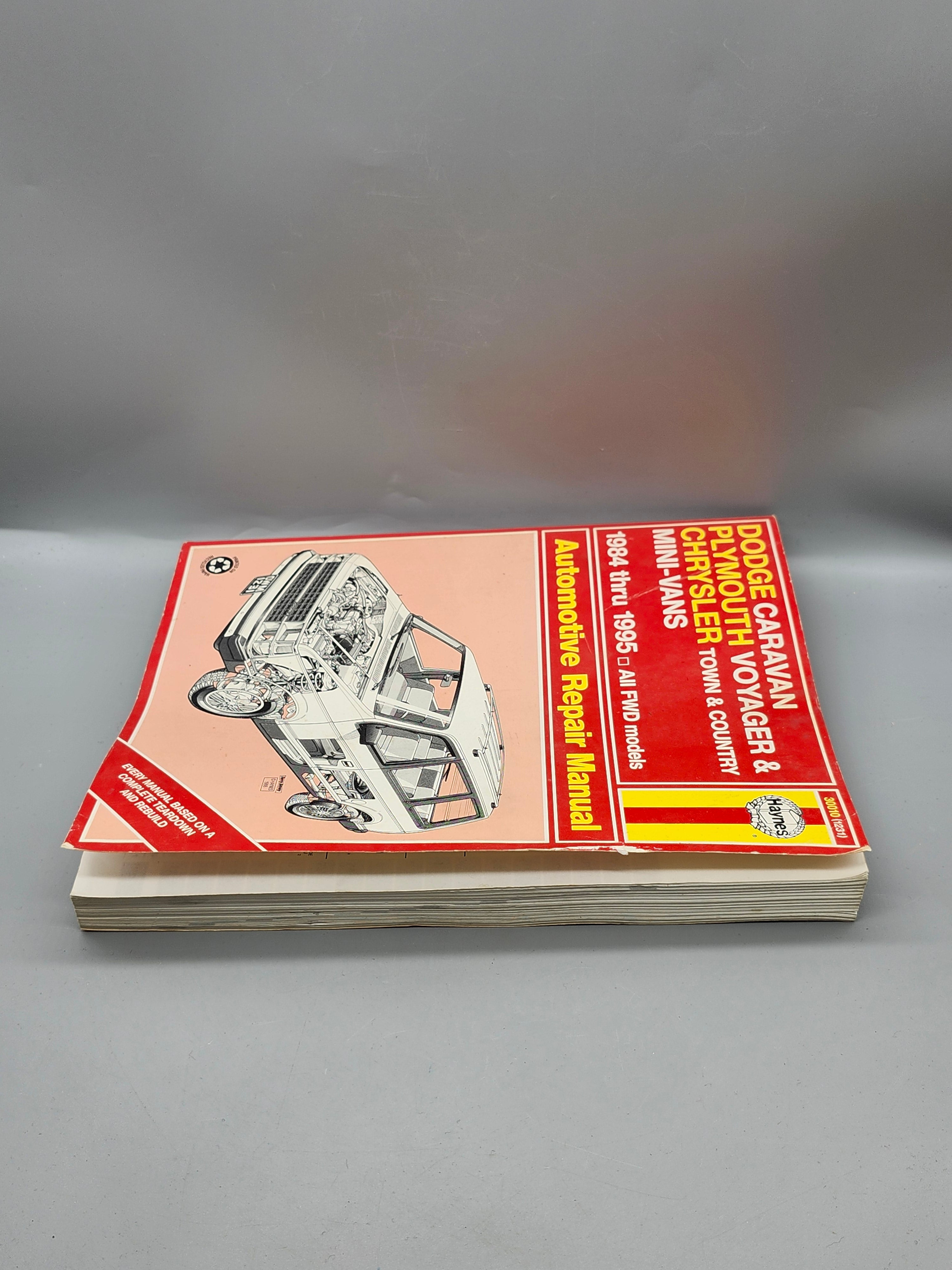 Haynes Dodge Caravan Plymouth Voyager Repair Manual 1984-1995 FWD 30010
