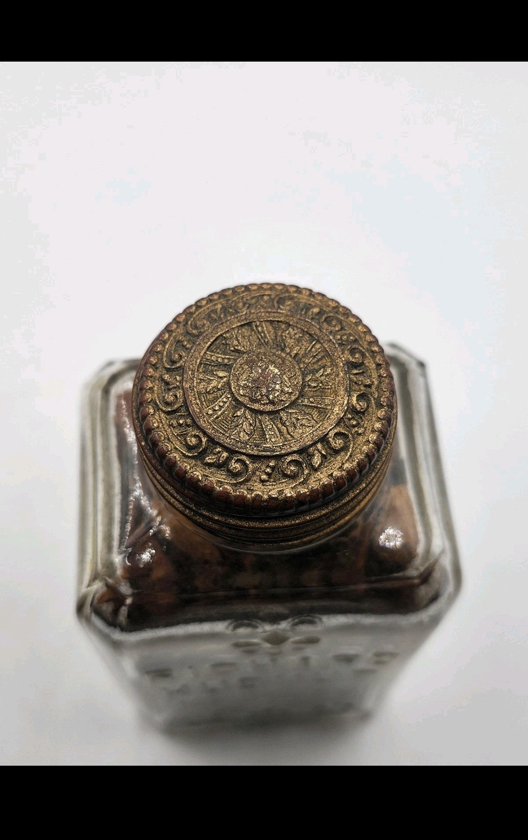 Vintage Richard Hudnut Tout Mon Jardin Potpourri Glass Bottle Vanity Decor