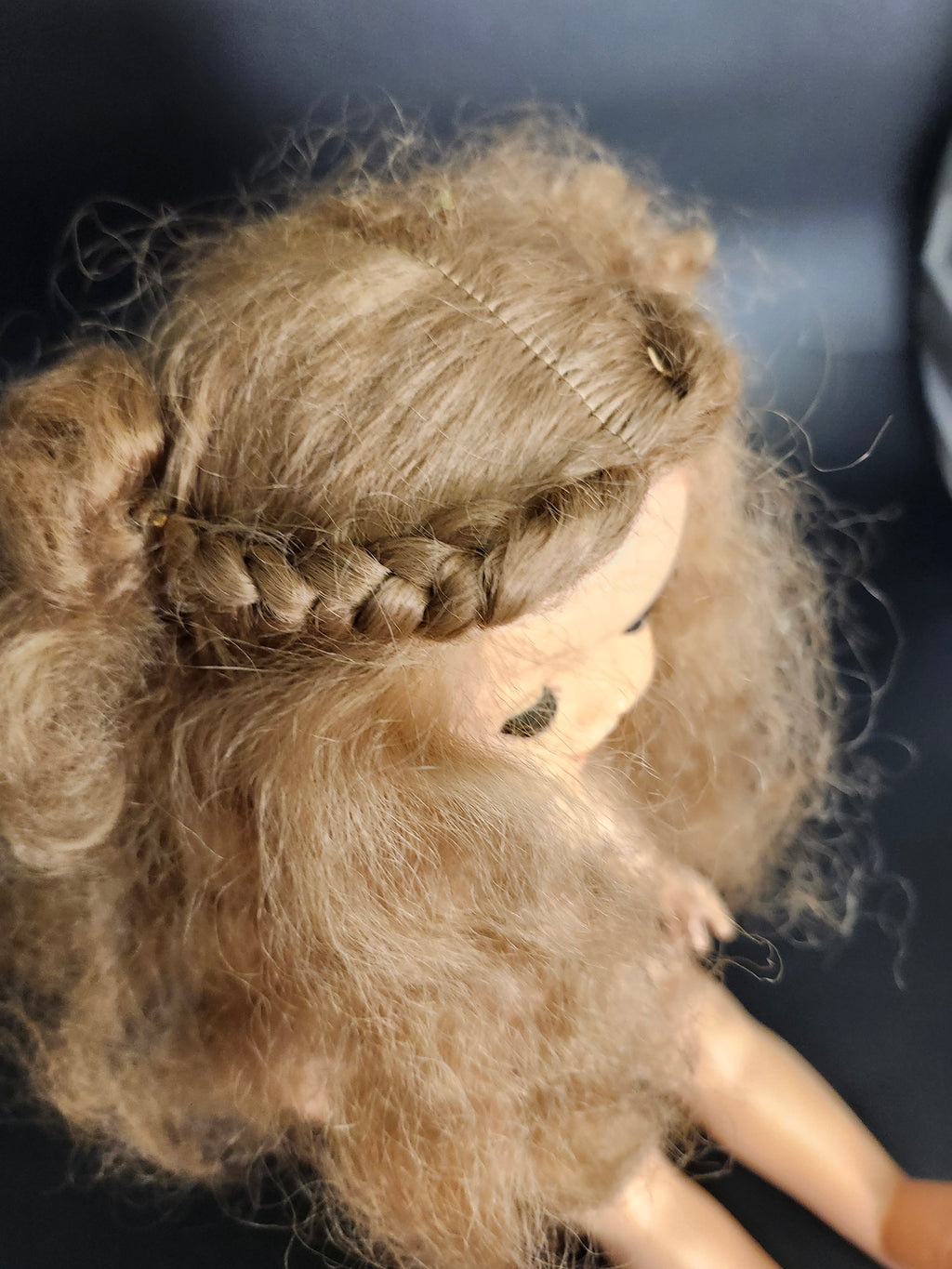 Vintage Mid-Century Sleep-Eye Doll with Rooted Blonde Hair & Sound Box