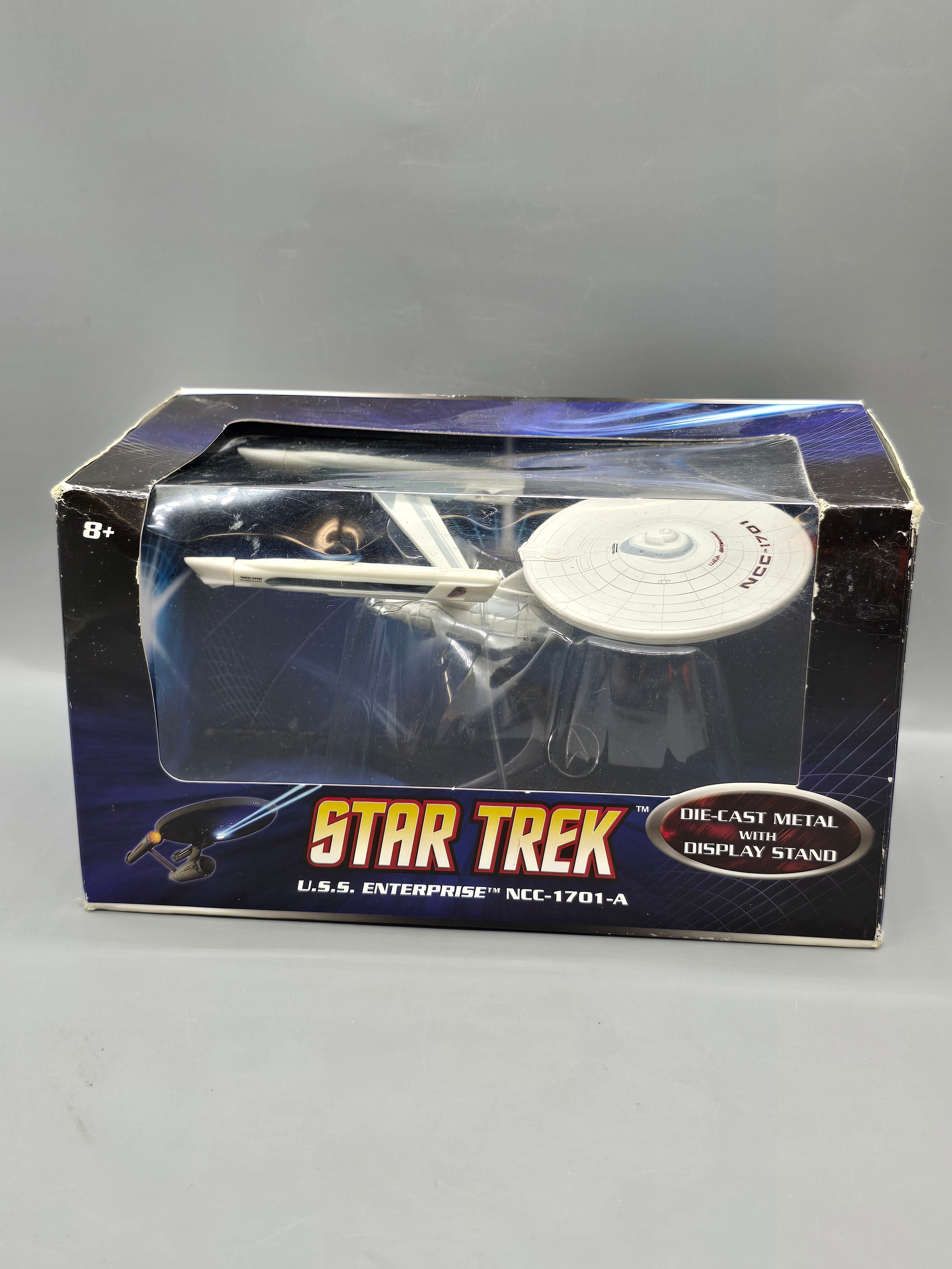 Hot Wheels Star Trek U.S.S. Enterprise NCC-1701-A Die-Cast Metal Ship w/ Display Stand