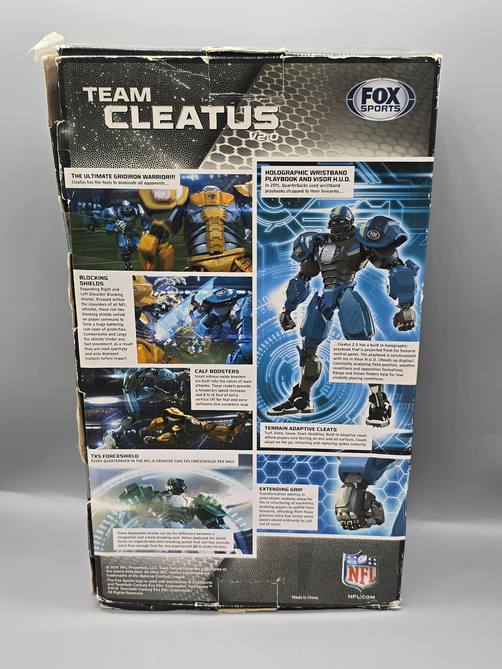 NFL Team Cleatus V2.0 Seattle Seahawks Fox Sports Transforming Robot Figure w/ Box