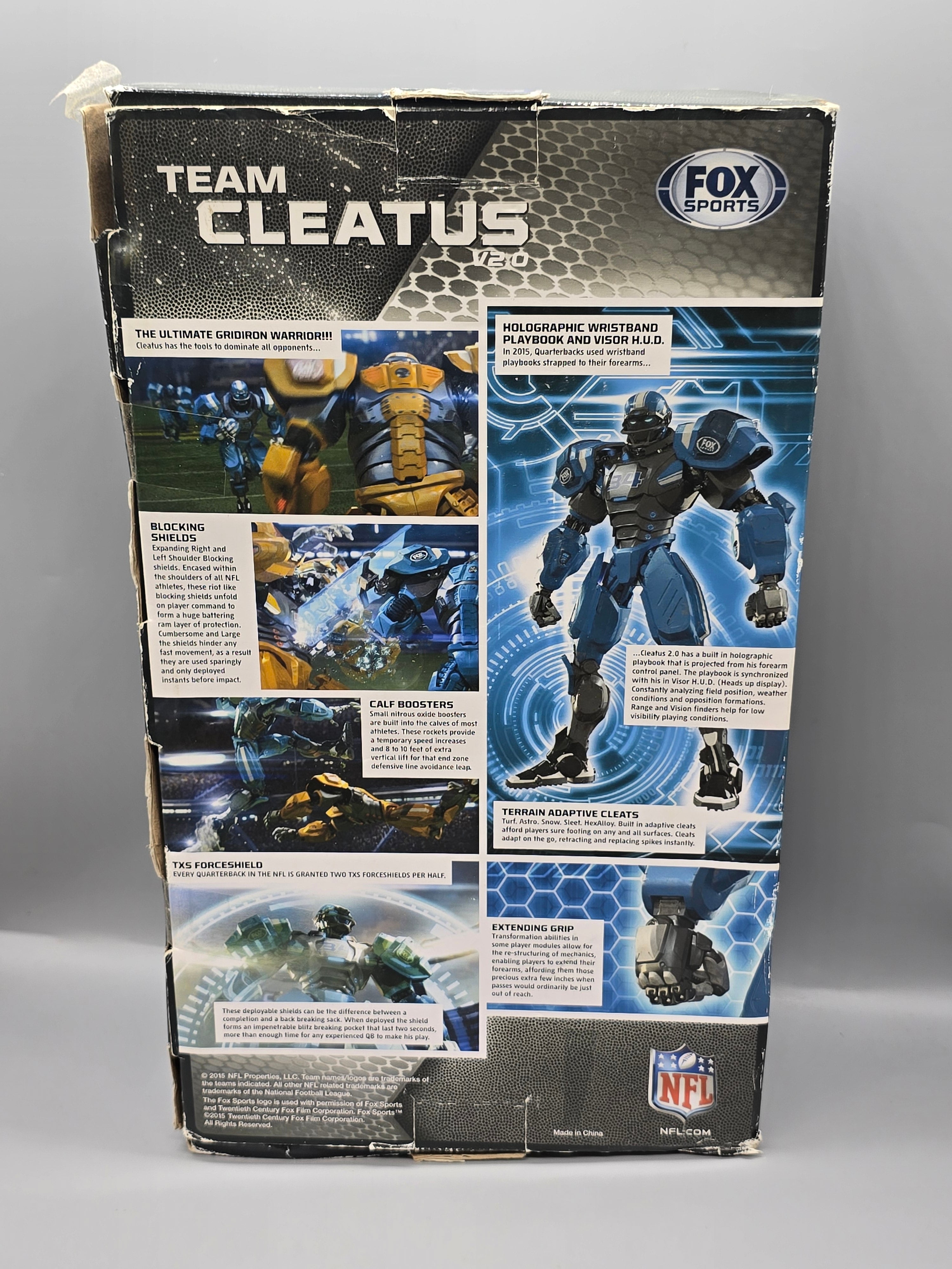 NFL Team Cleatus V2.0 Seattle Seahawks Fox Sports Transforming Robot Figure w/ Box