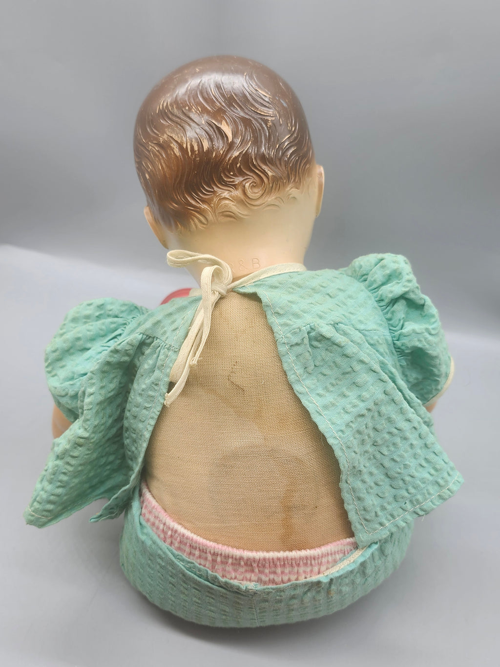 Vintage R&B Composition Baby Doll Sleep Eyes Cloth Body 16"